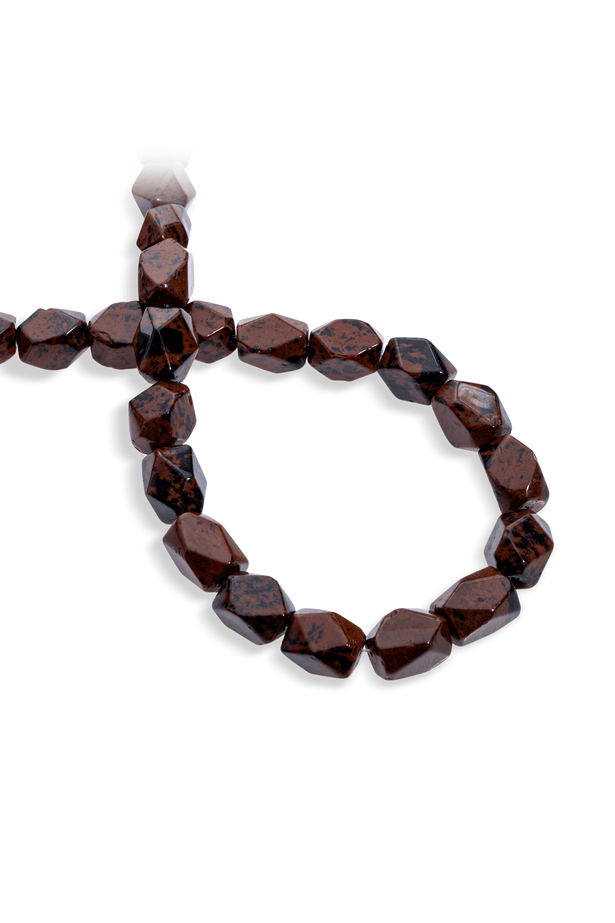 Obsidyen Doğal Taş Bordo Dikdörtgen Hegzagonal Kesim 10x14mm Dizi