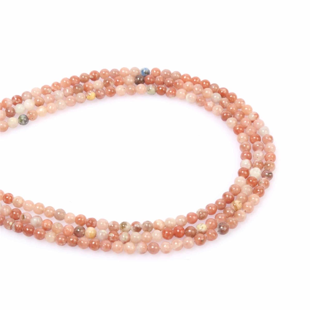 Jasper Doğal Taş Parlak Küre Kesim 4mm Dizi [AA]