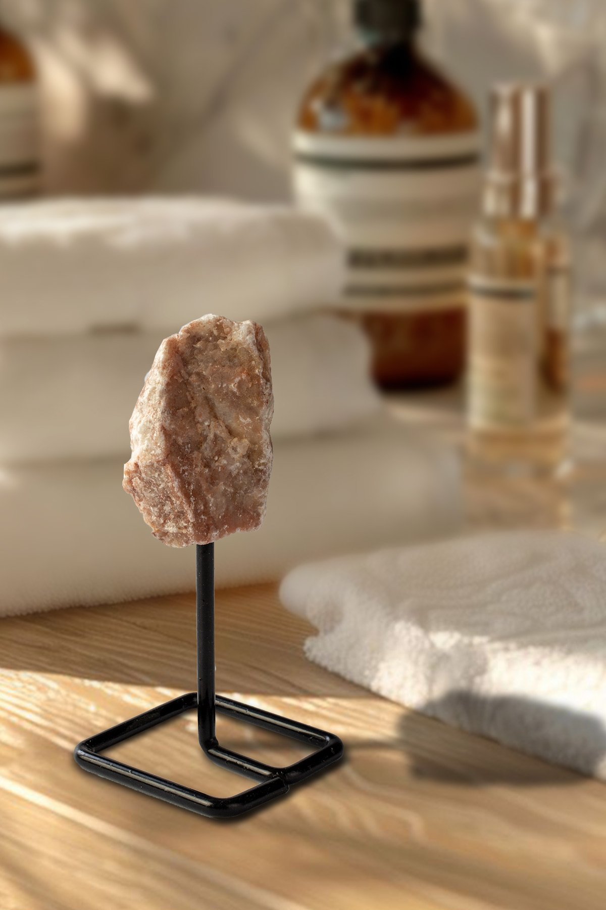 Jasper Taşı Ham Kütle Standlı Dekoratif Doğal Taş