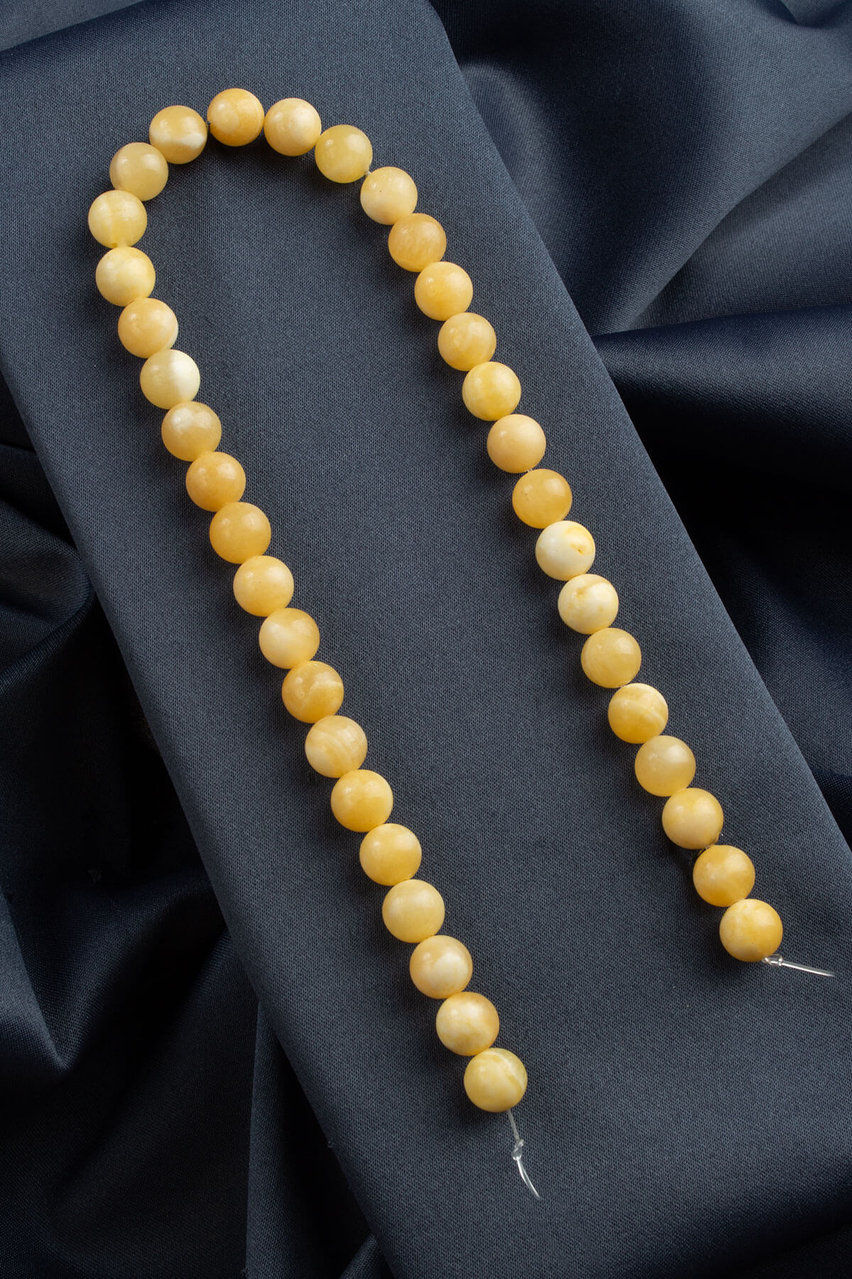 Kalsit Doğal Taş Parlak Küre Kesim 10mm Dizi