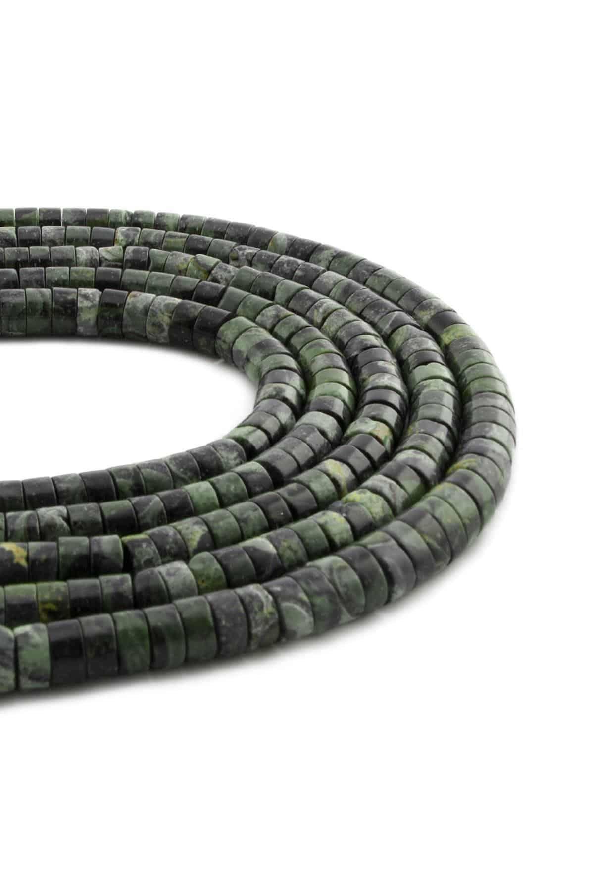 Kanbaba Jasper Doğal Taş Parlak Dore Kesim 6x3mm Dizi