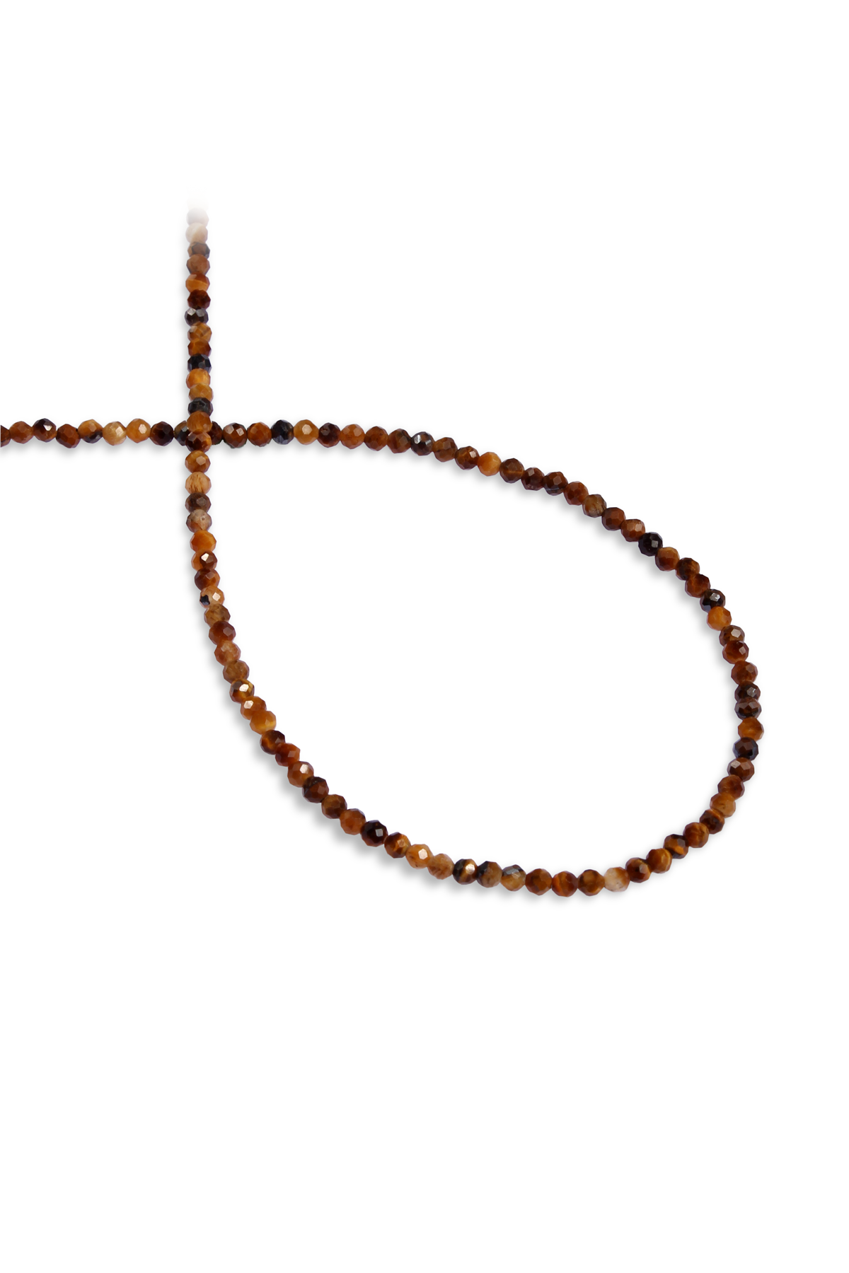 Kaplan Gözü Doğal Taş Faset Küre Kesim 3mm Dizi