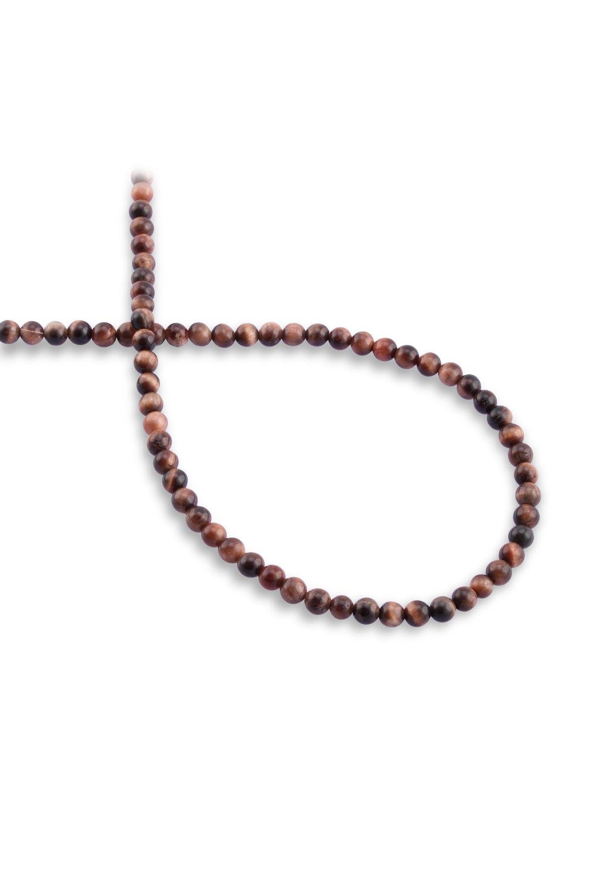 Kaplan Gözü Taşı Küre Kesim 4mm Dizi