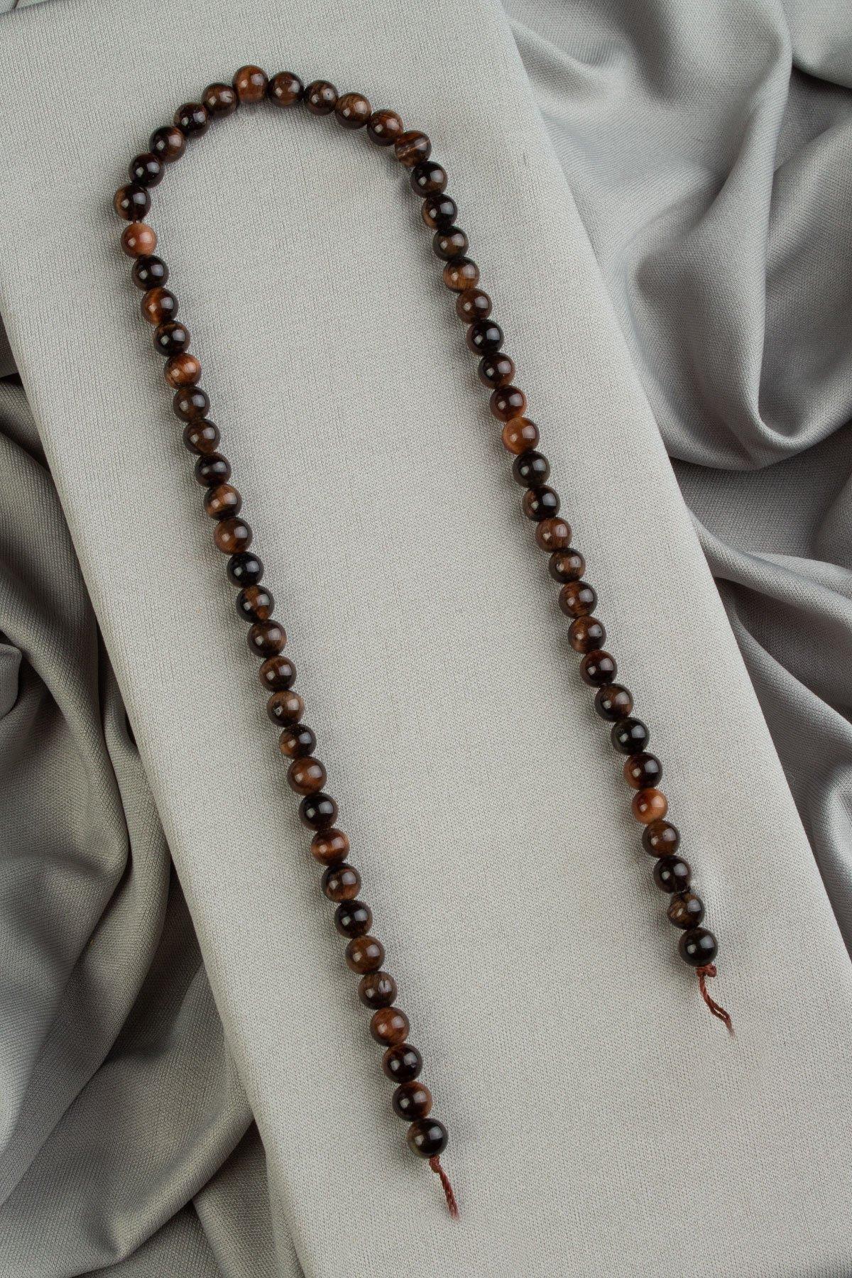 Kaplan Gözü Taşı Küre Kesim 6mm Dizi