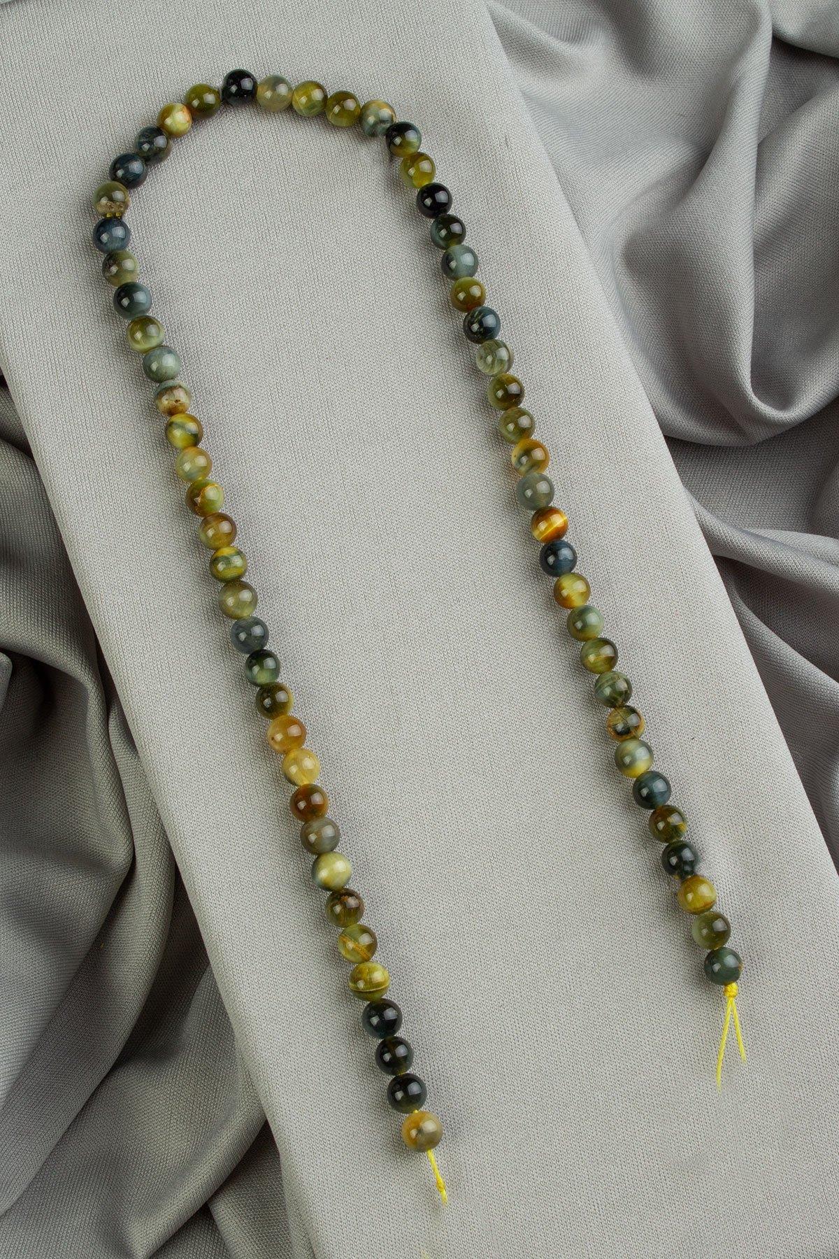 Kaplan Gözü Taşı Küre Kesim 6mm Dizi