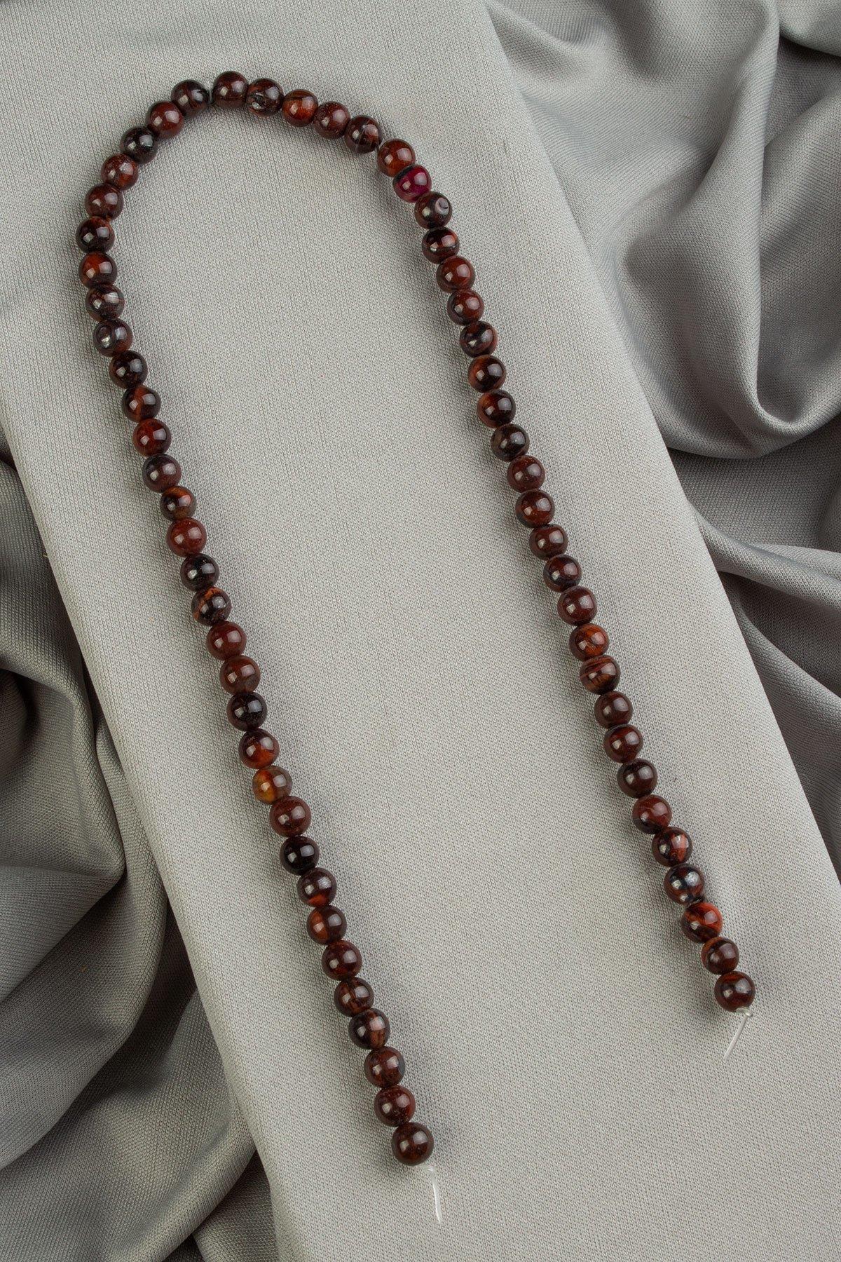 Kaplan Gözü Taşı Küre Kesim 6mm Dizi