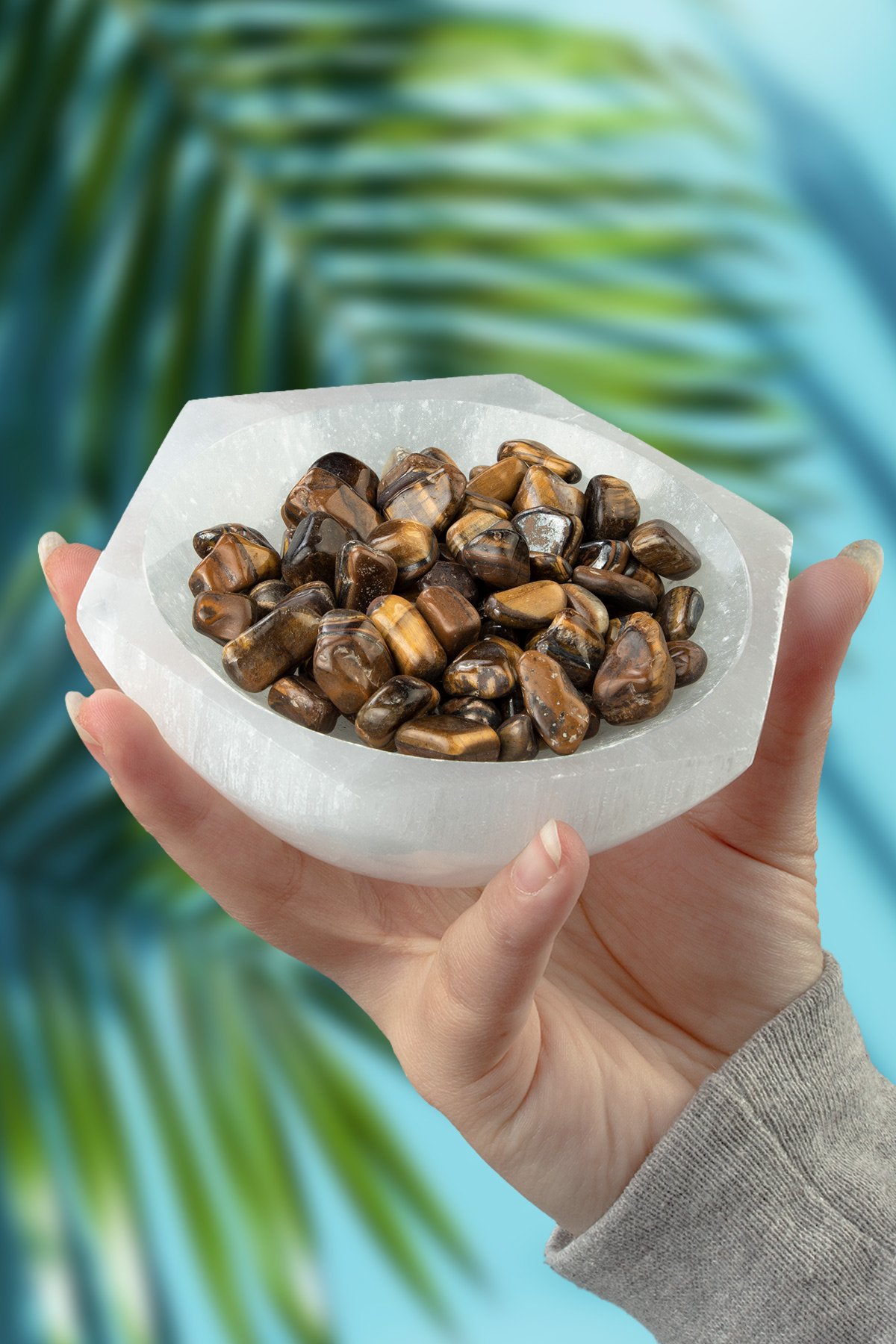 Kaplan Gözü Taşı Tamburlanmış Kütle - 100 Gram