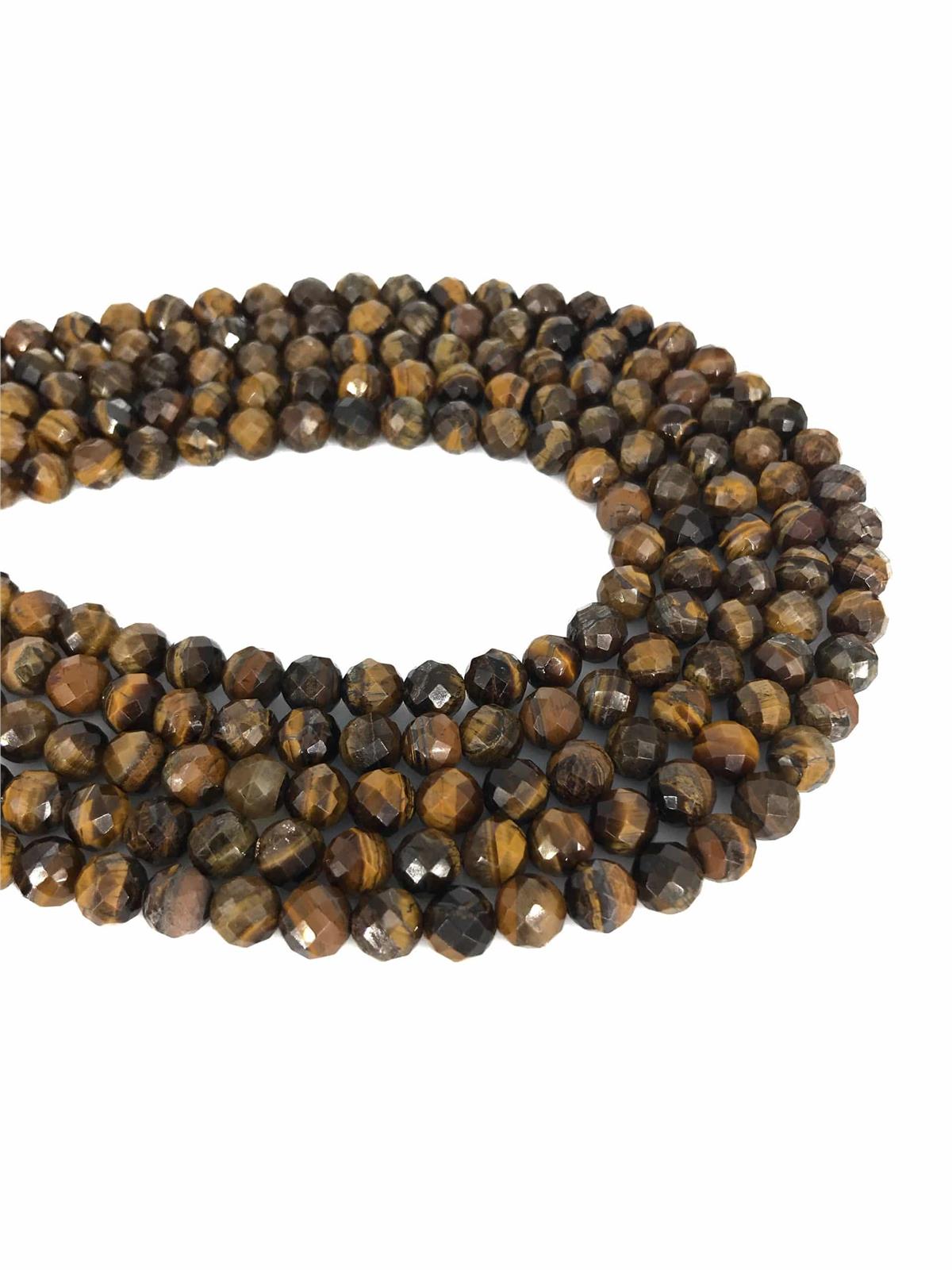 Kaplangözü Doğal Taş Küre Faset Kesim 8mm Dizi