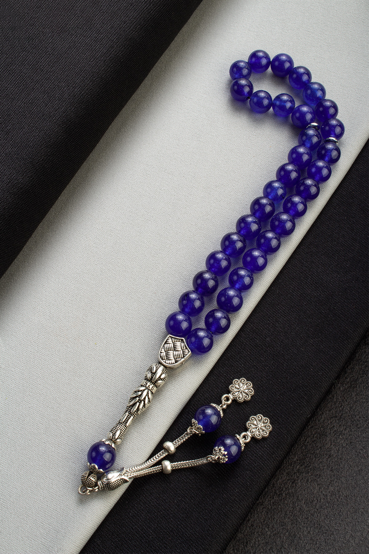 Karışık Cam Küre Kesim 8mm 33lü Tesbih