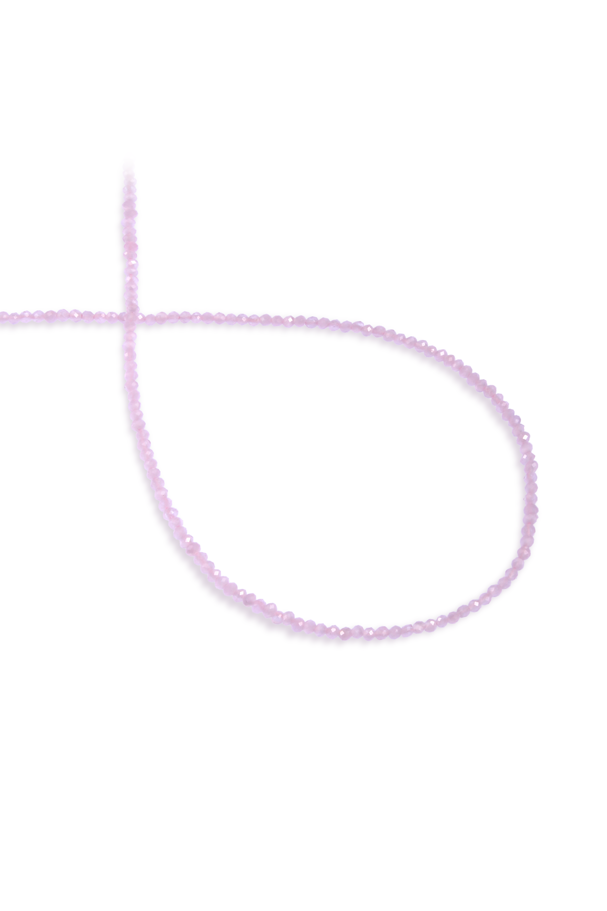 Kedi Gözü Doğal Taş Pembe Faset Kesim 2mm Dizi