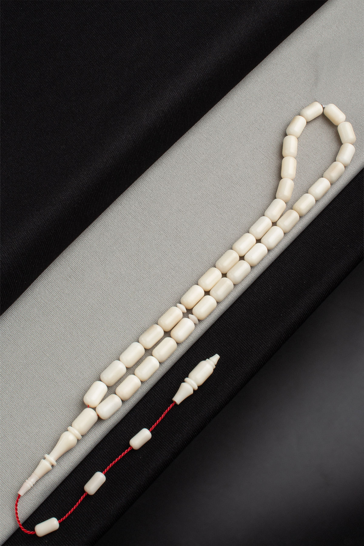 Kemik Doğal Kapsül Kesim 7x11mm 33 Lu Tesbih Mehmet Erbabacan Usta İşçiliği