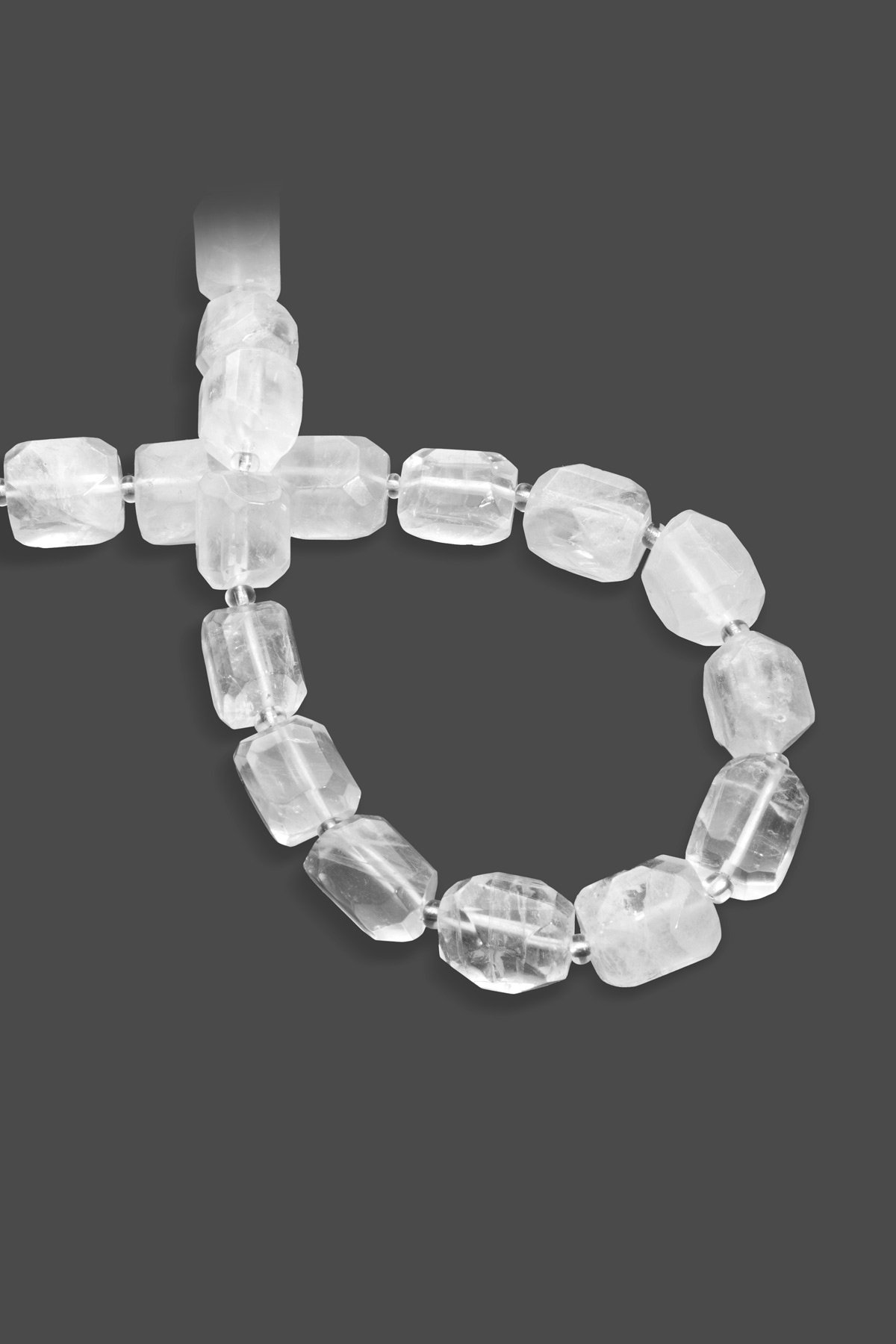 Kristal Kuvars Dikdörtgen Kesim 14x12mm Dizi