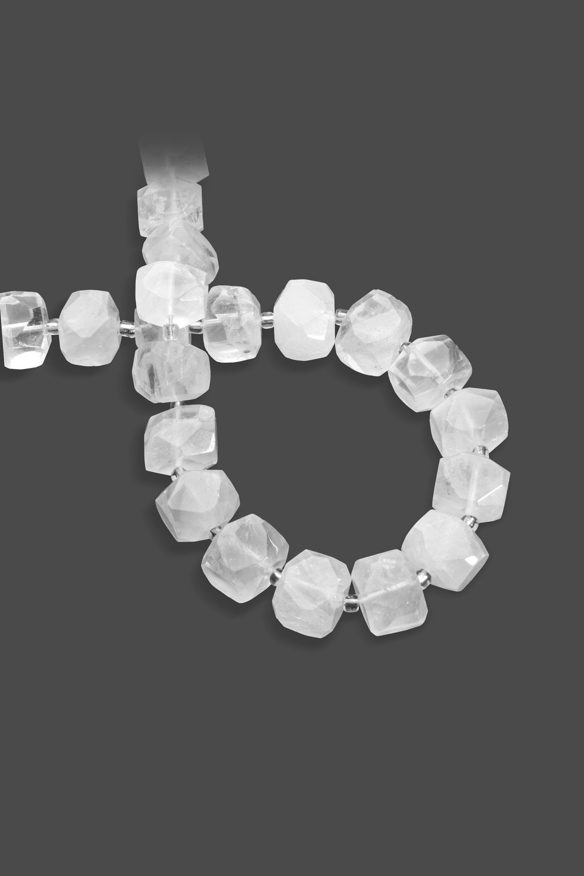 Kristal Kuvars Dikdörtgen Kesim 14x12mm Dizi