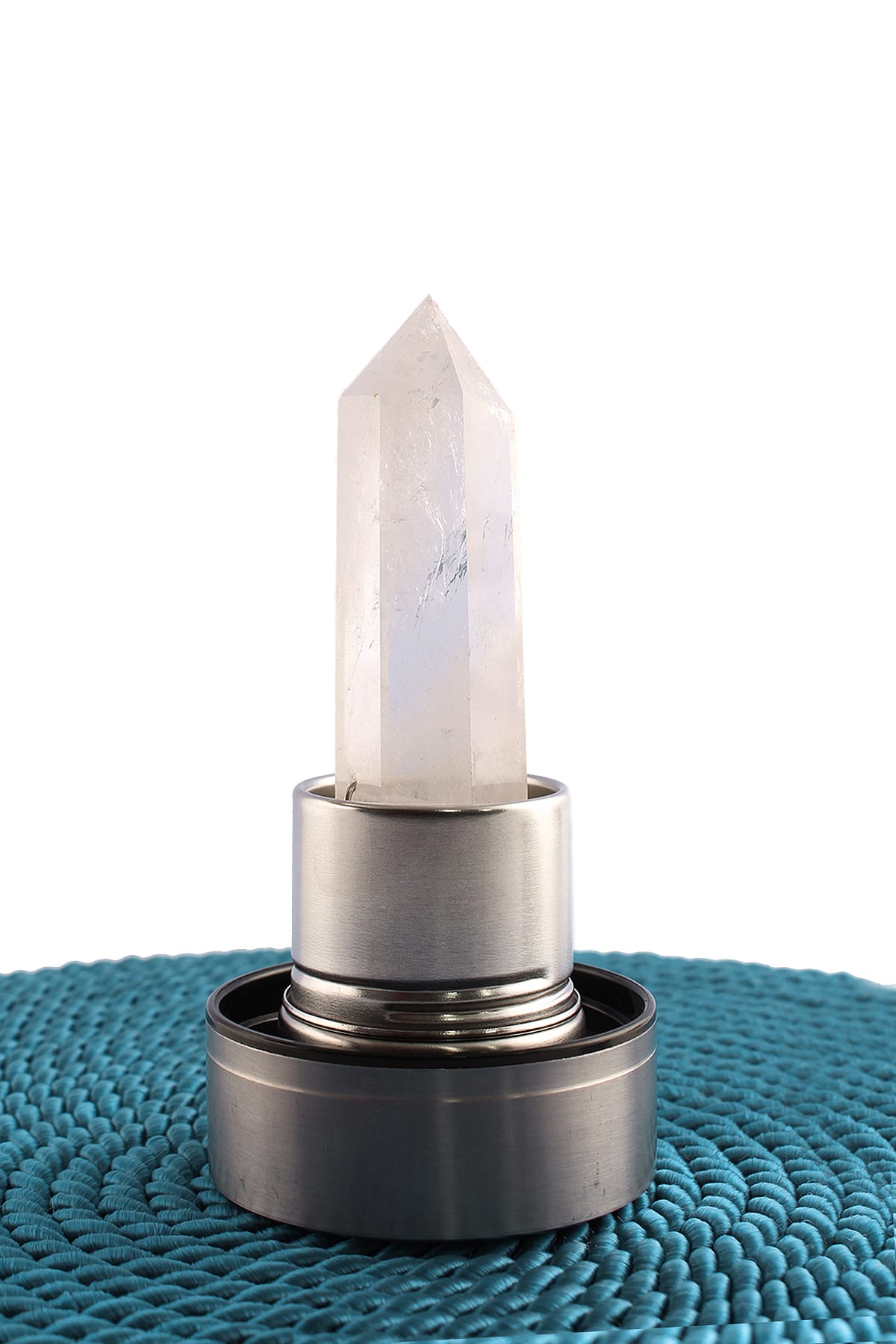 Kristal Kuvars 500 Ml Cam Matara Su Şişesi Kılıflı