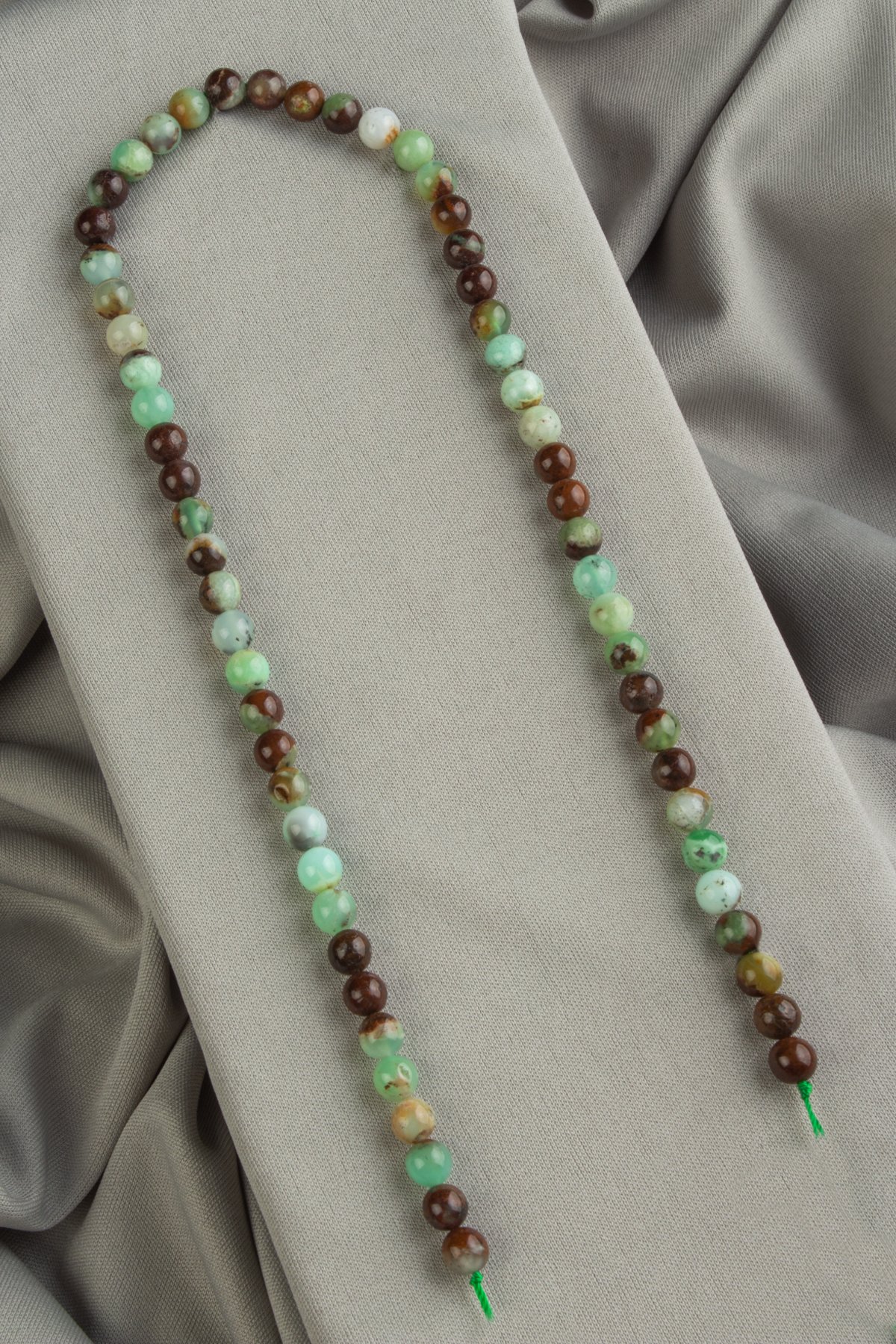 Krizopras Doğal Taş Küre Kesim 6mm Dizi