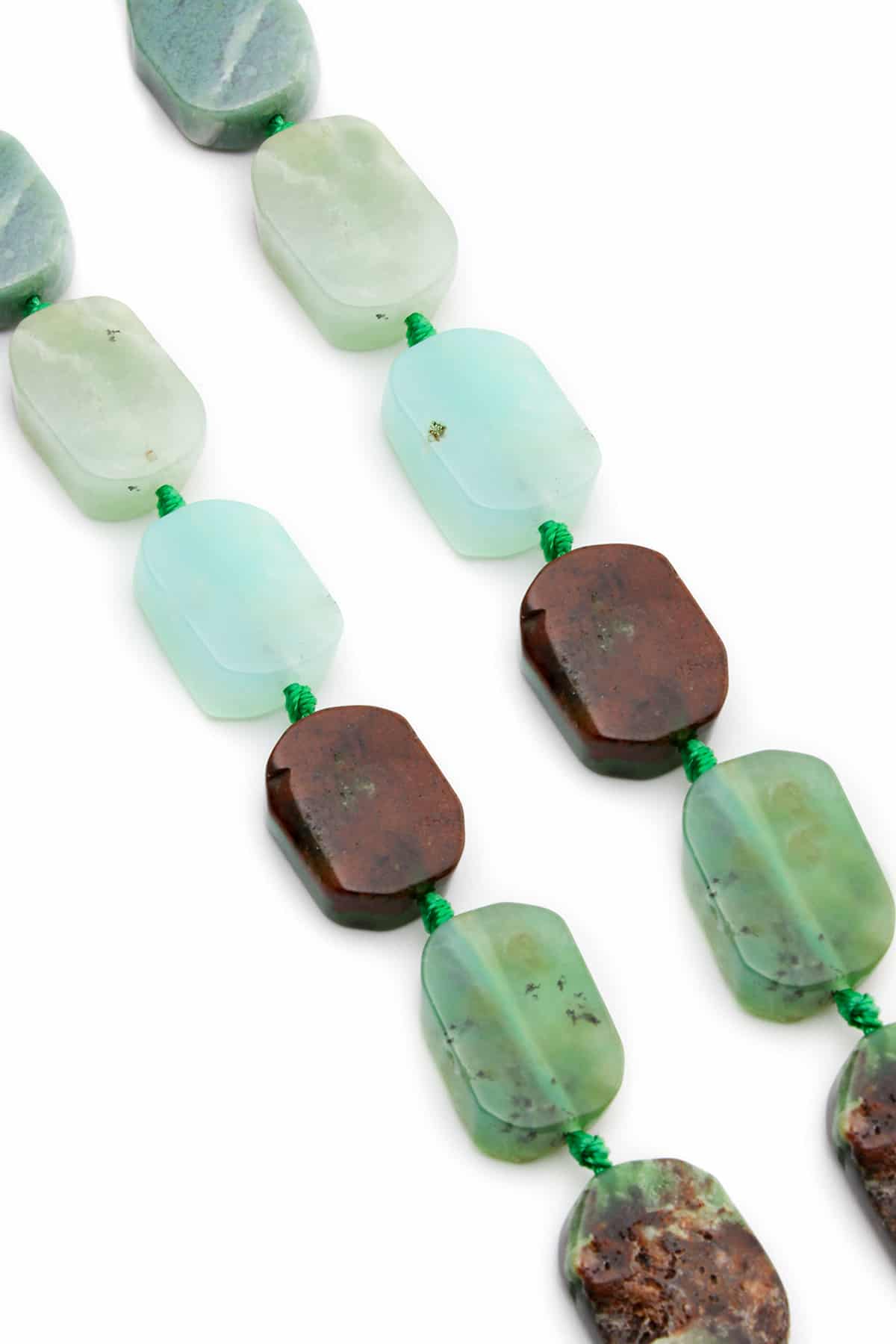 Krizopraz Doğal Taş Oval Kesim Dizi