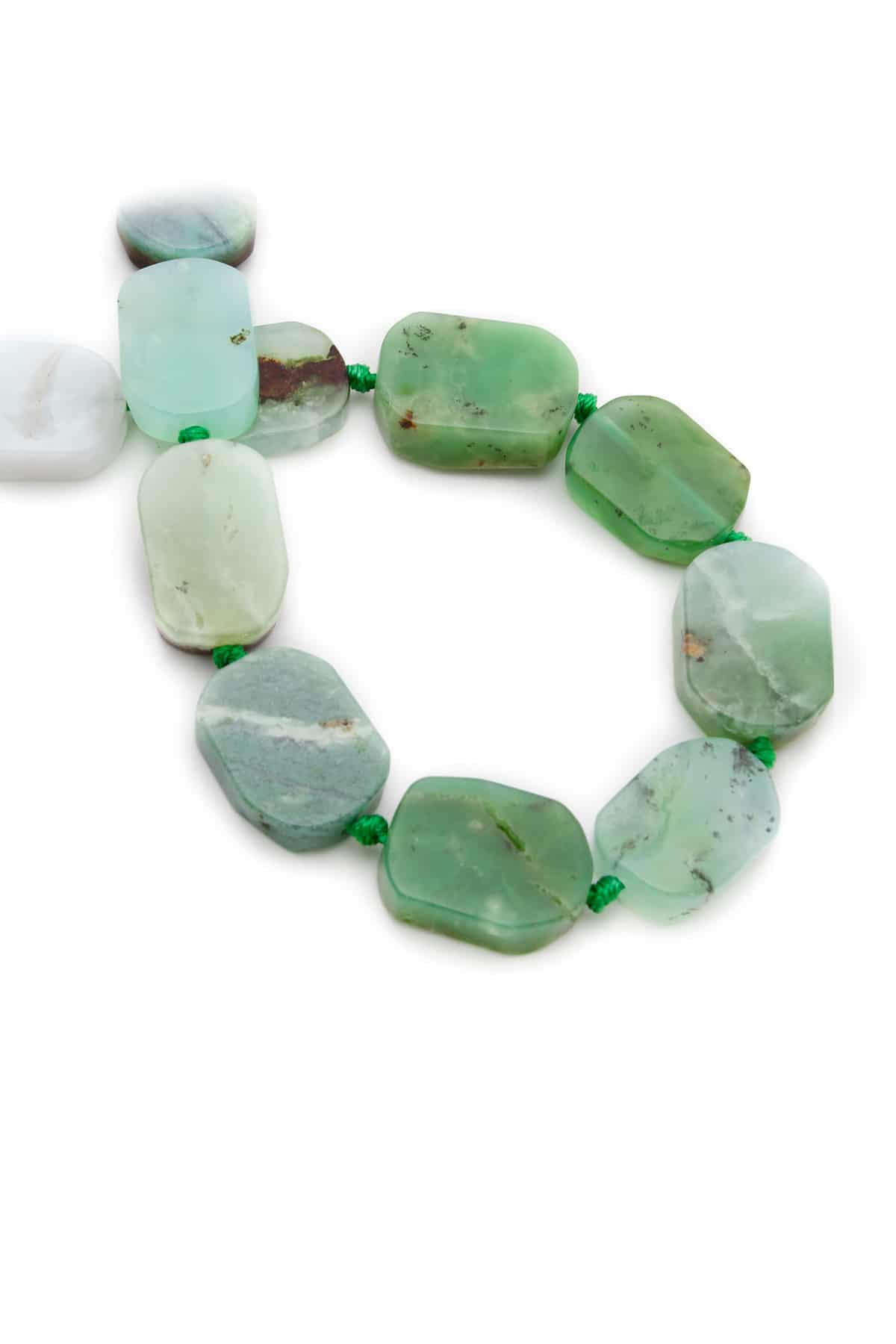 Krizopraz Doğal Taş Oval Kesim Dizi