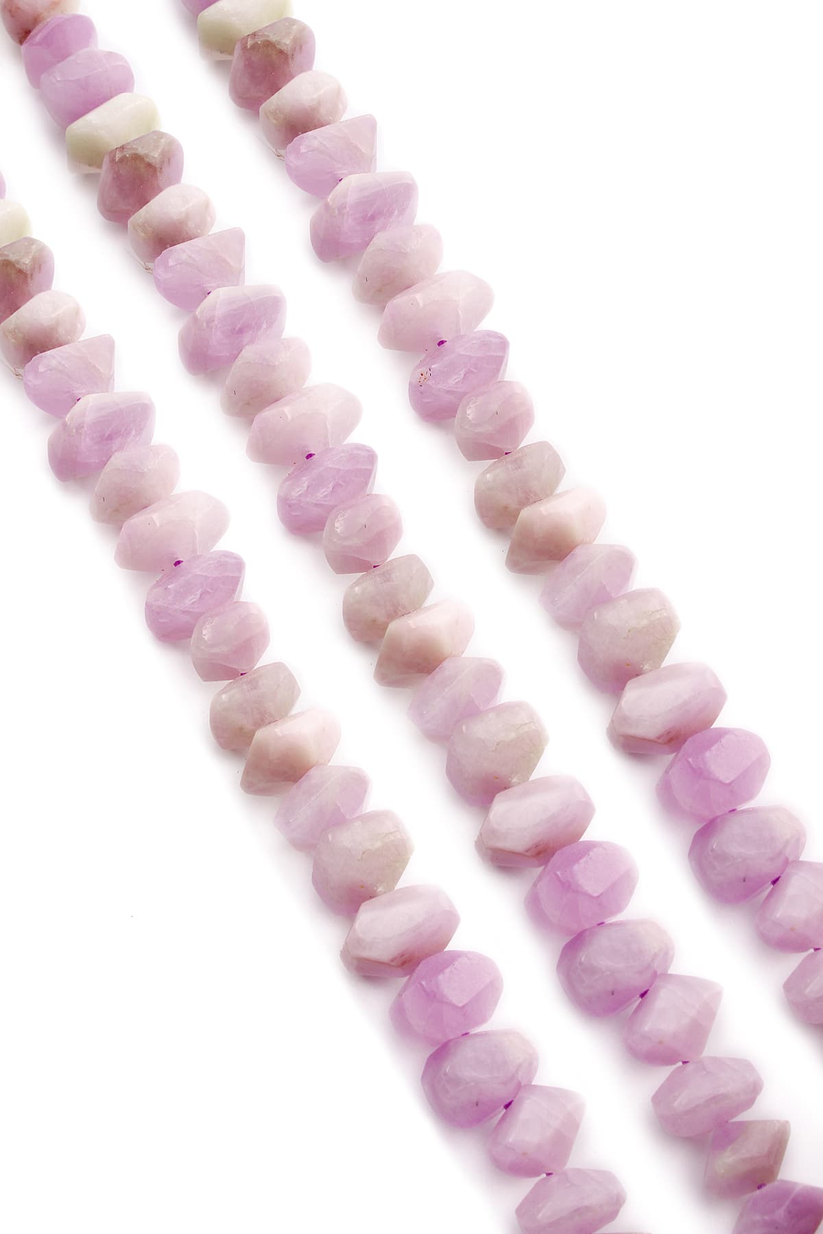 Kunzit Taşı Parlak Rondela Kesim 10x7mm Dizi [AA]