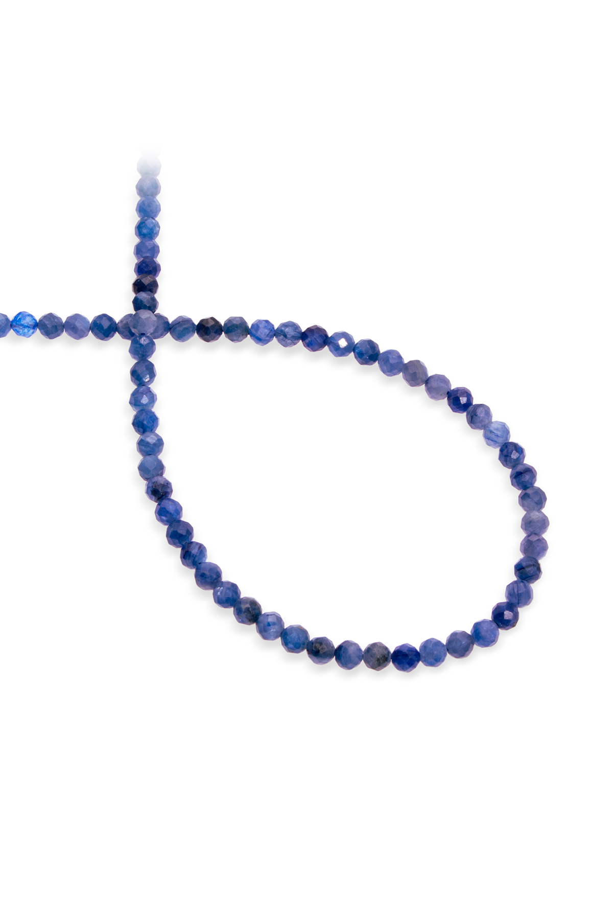 Kyanit Doğal Taş Faset Küre Kesim 4mm Dizi