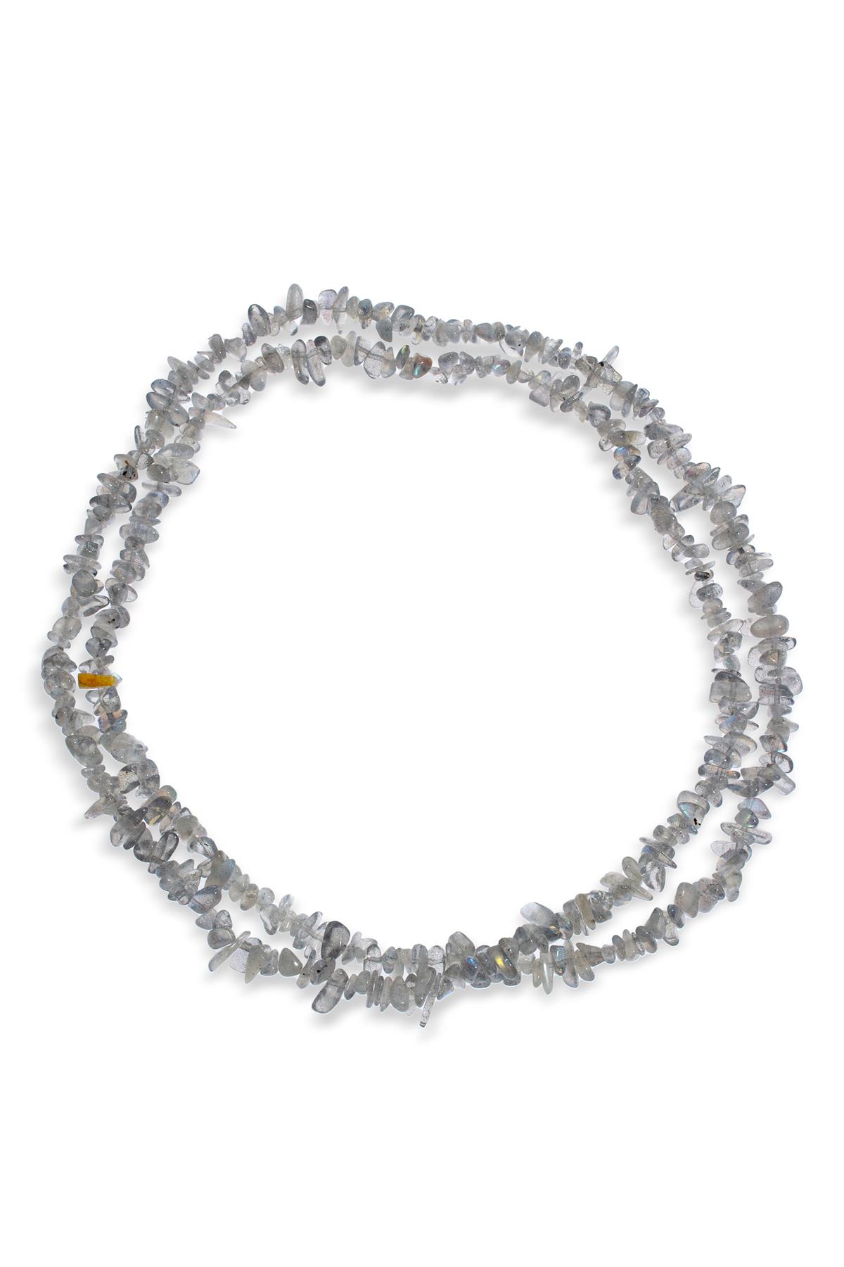 Labradorit Doğal Kırık Taş Mini Boy 3x5mm Dizi