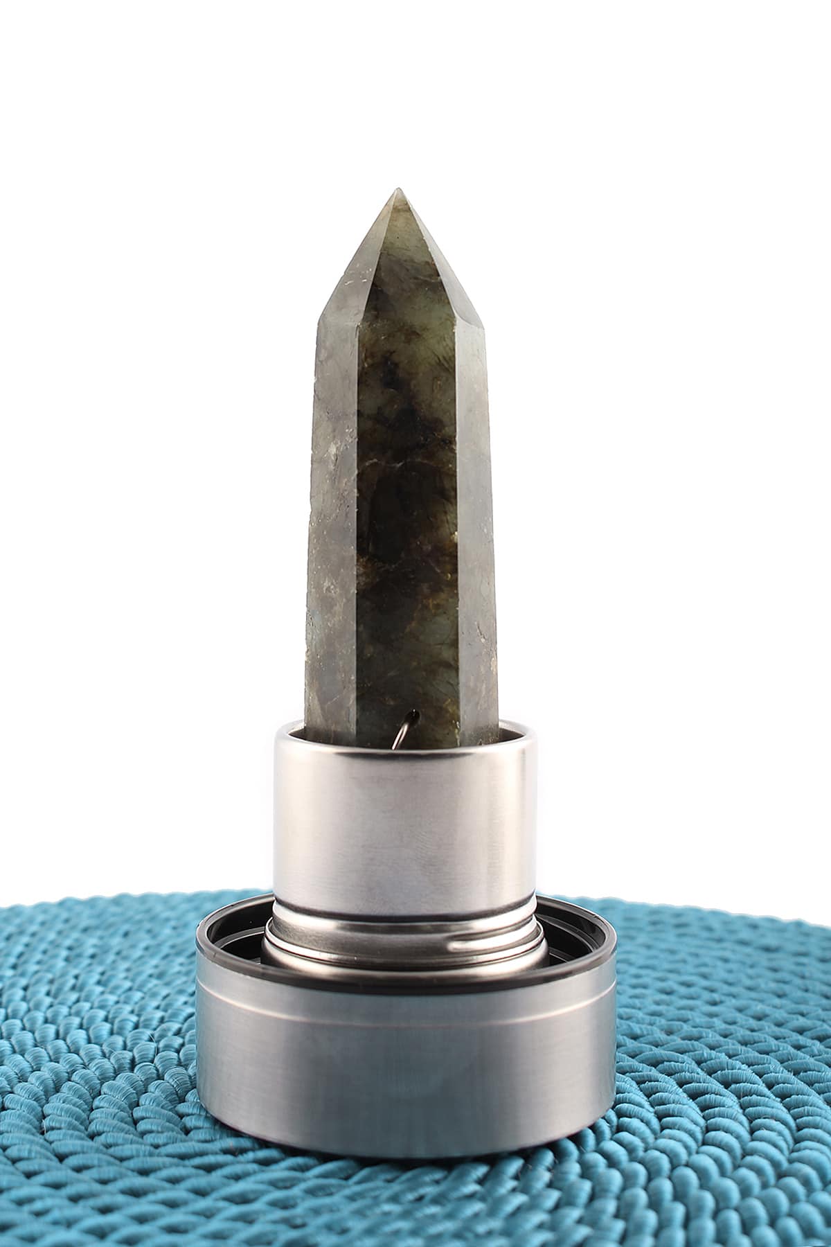 Labradorit 500 Ml Cam Matara Su Şişesi Kılıflı