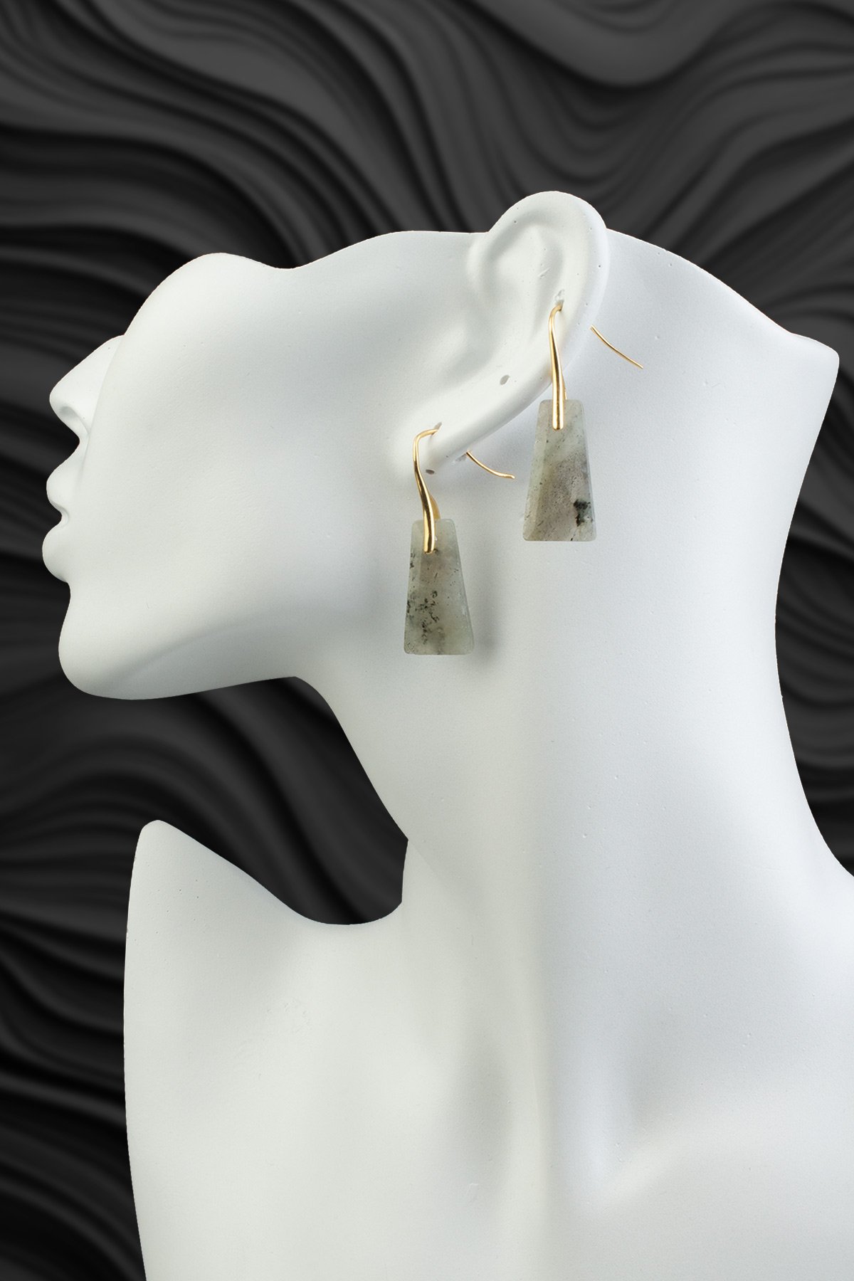 Labradorıt Doğal Taş Küpe