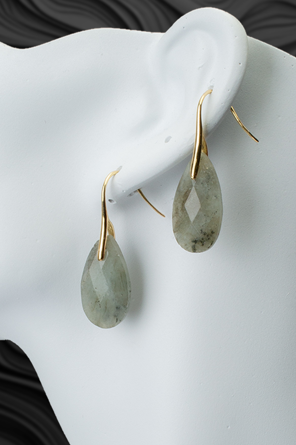 Labradorıt Doğal Taş Küpe