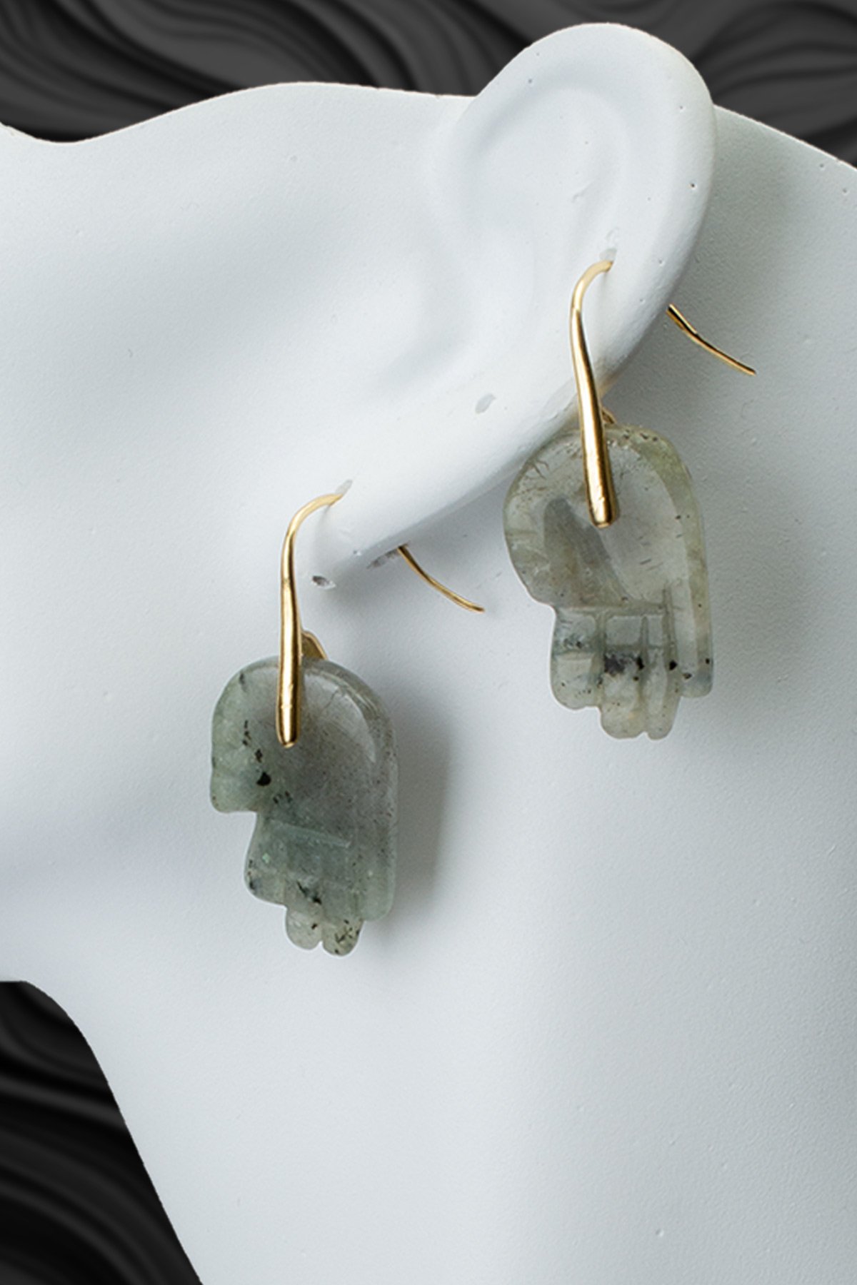 Labradorıt Doğal Taş Küpe