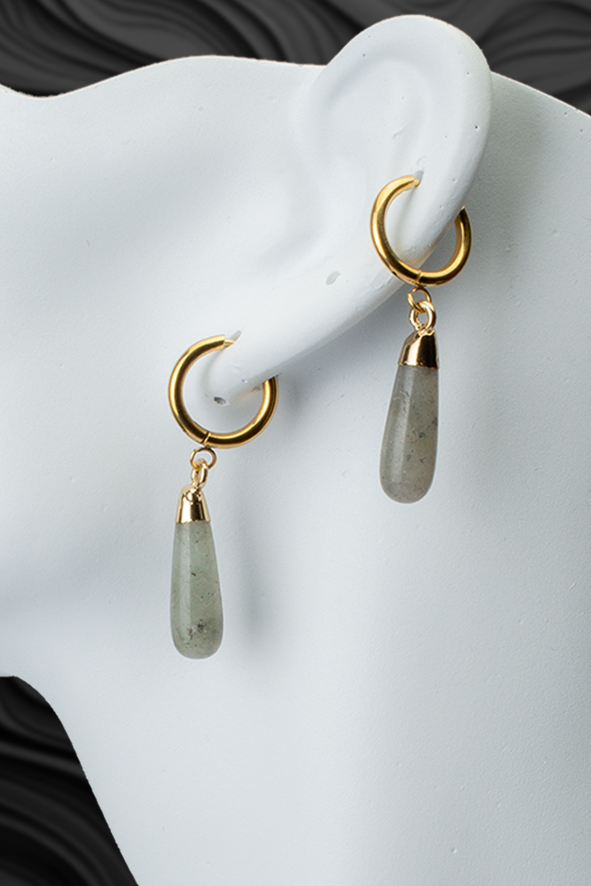 Labradorıt Doğal Taş Küpe