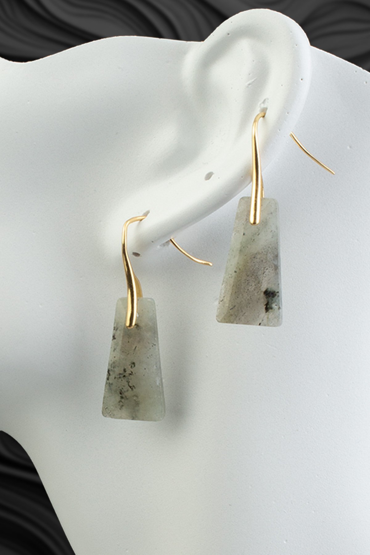 Labradorıt Doğal Taş Küpe