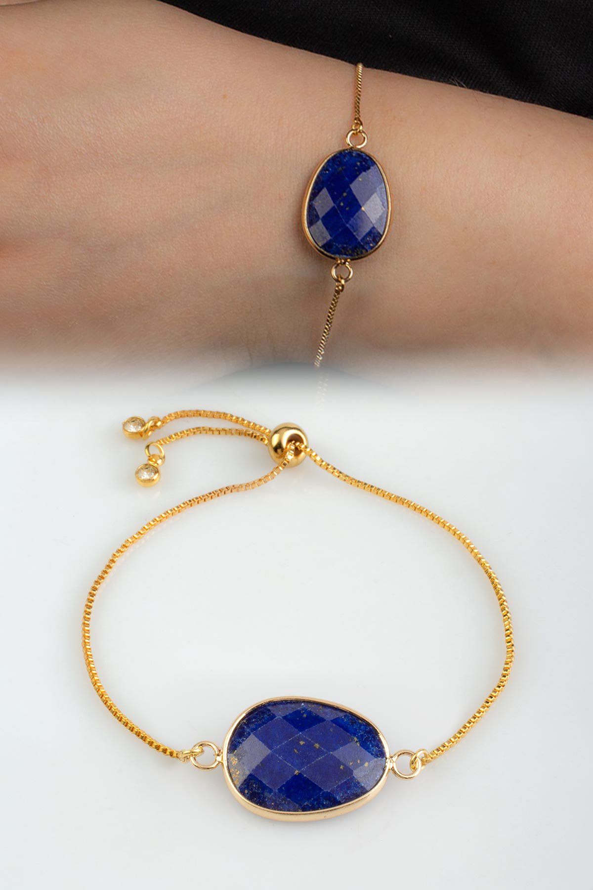 Lapıs Doğal Taş Asansör Sistemli Bileklik