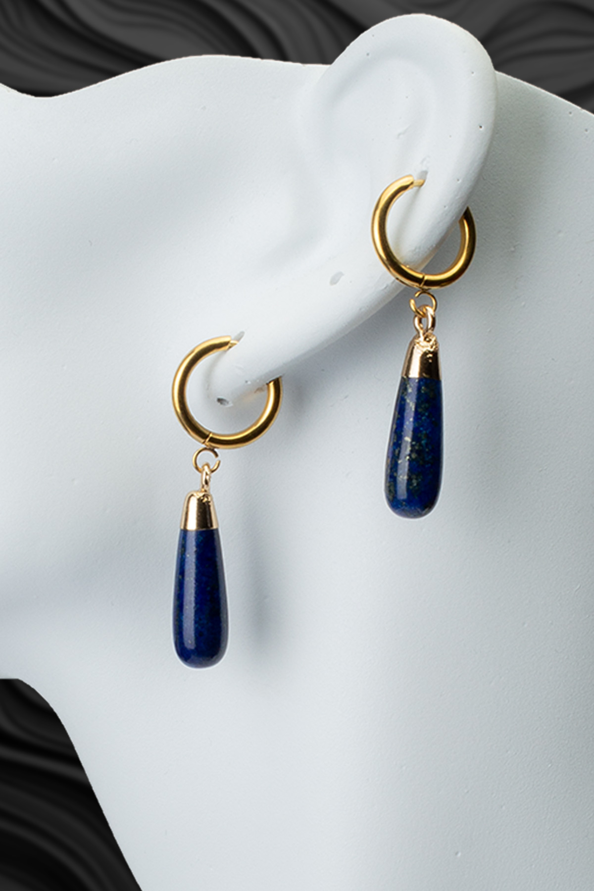 Lapıs Doğal Taş Küpe