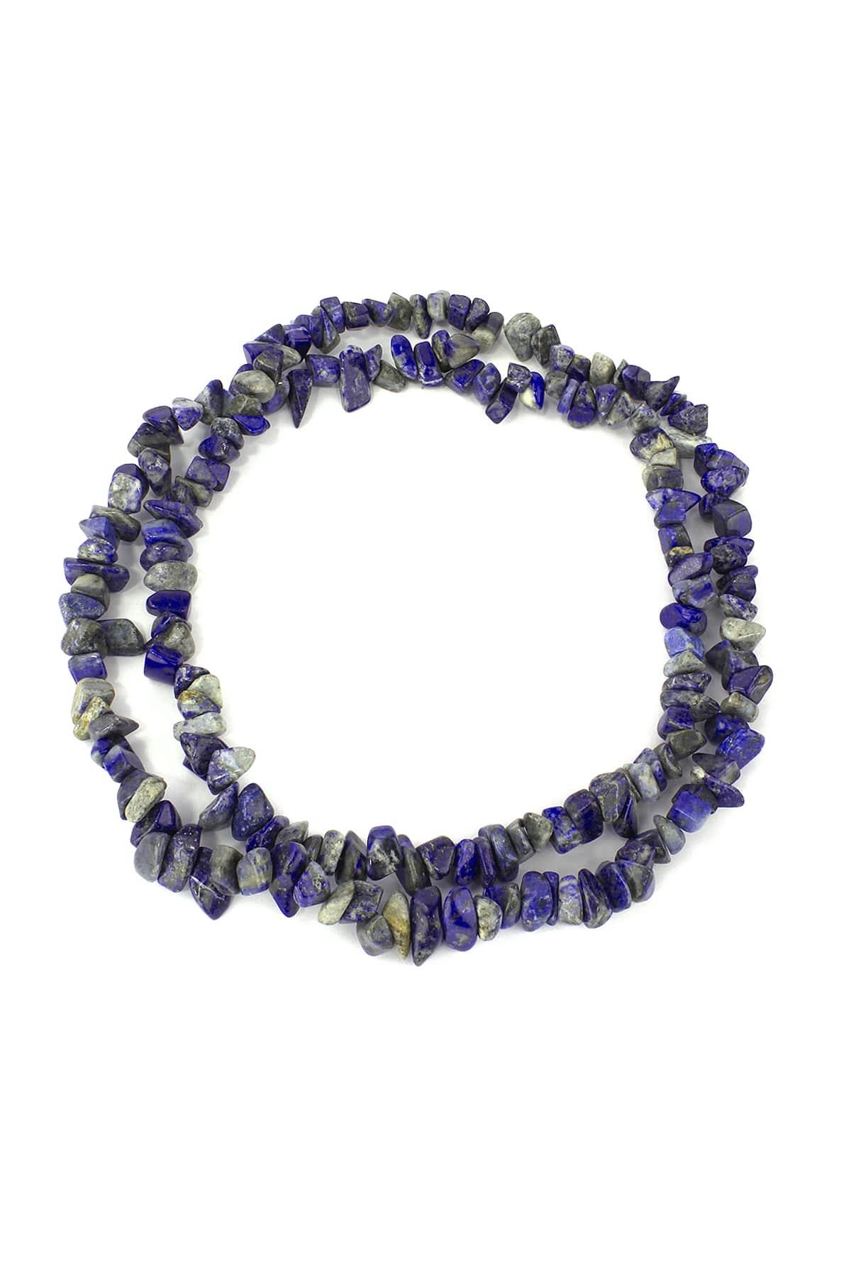 Lapis Lazuli Doğal Kırık Taş İri Boy 8x12mm Dizi