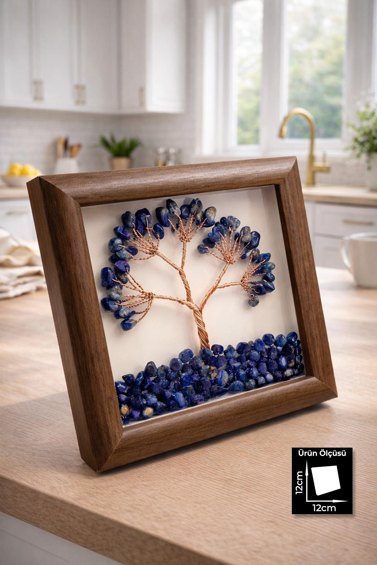 Lapis Taşı Hayat Ağacı Tablosu 12x12mm