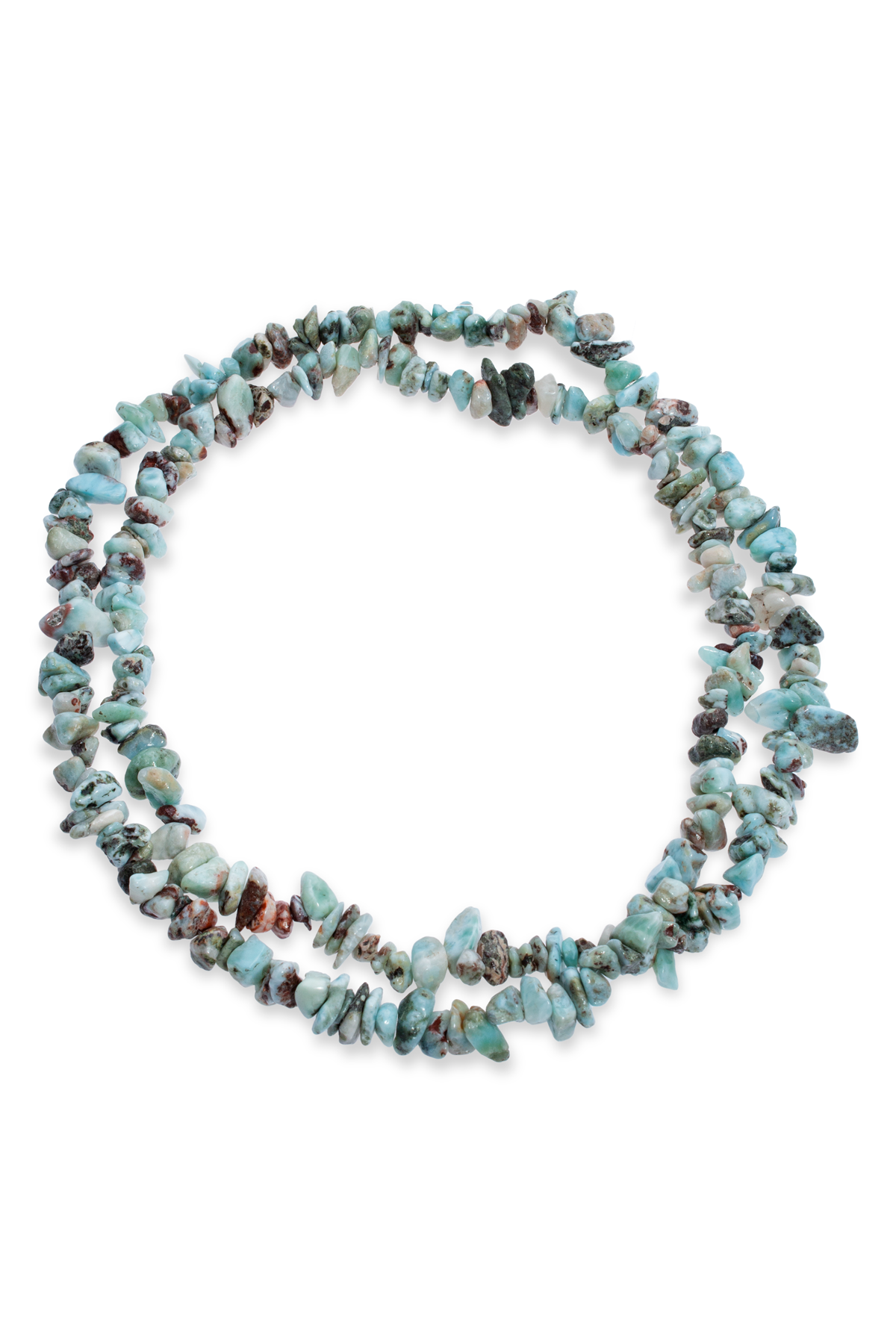 Larimar Doğal Kırık Taş Orta Boy 5x8mm Dizi