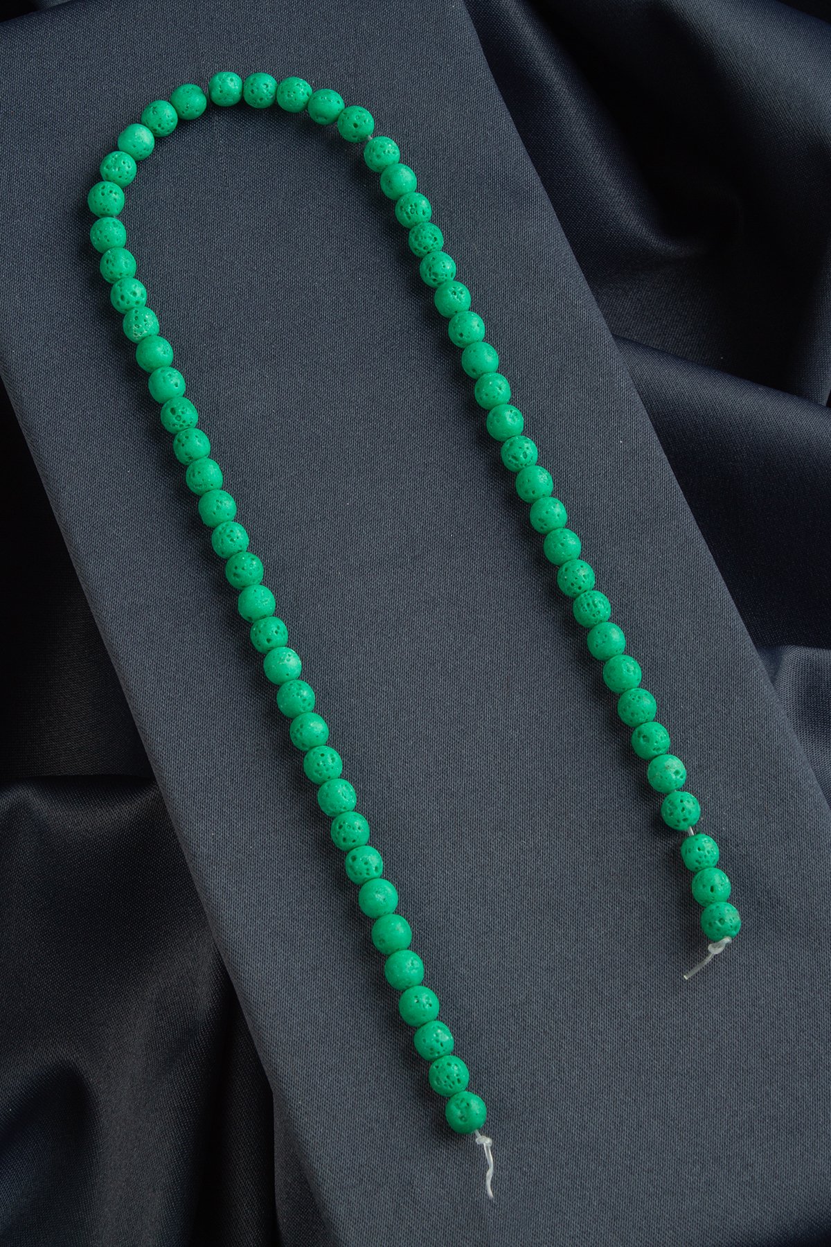 Lav Taşı Doğal Taş Mat Yeşil Küre Kesim 6mm Dizi [AA]