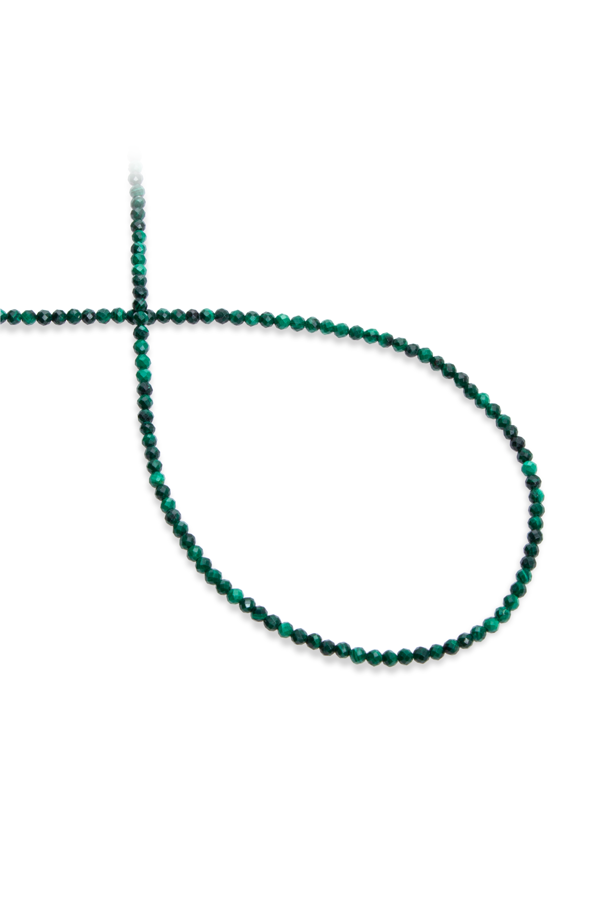 Malakit Doğal Taş Faset Küre Kesim 2mm Dizi