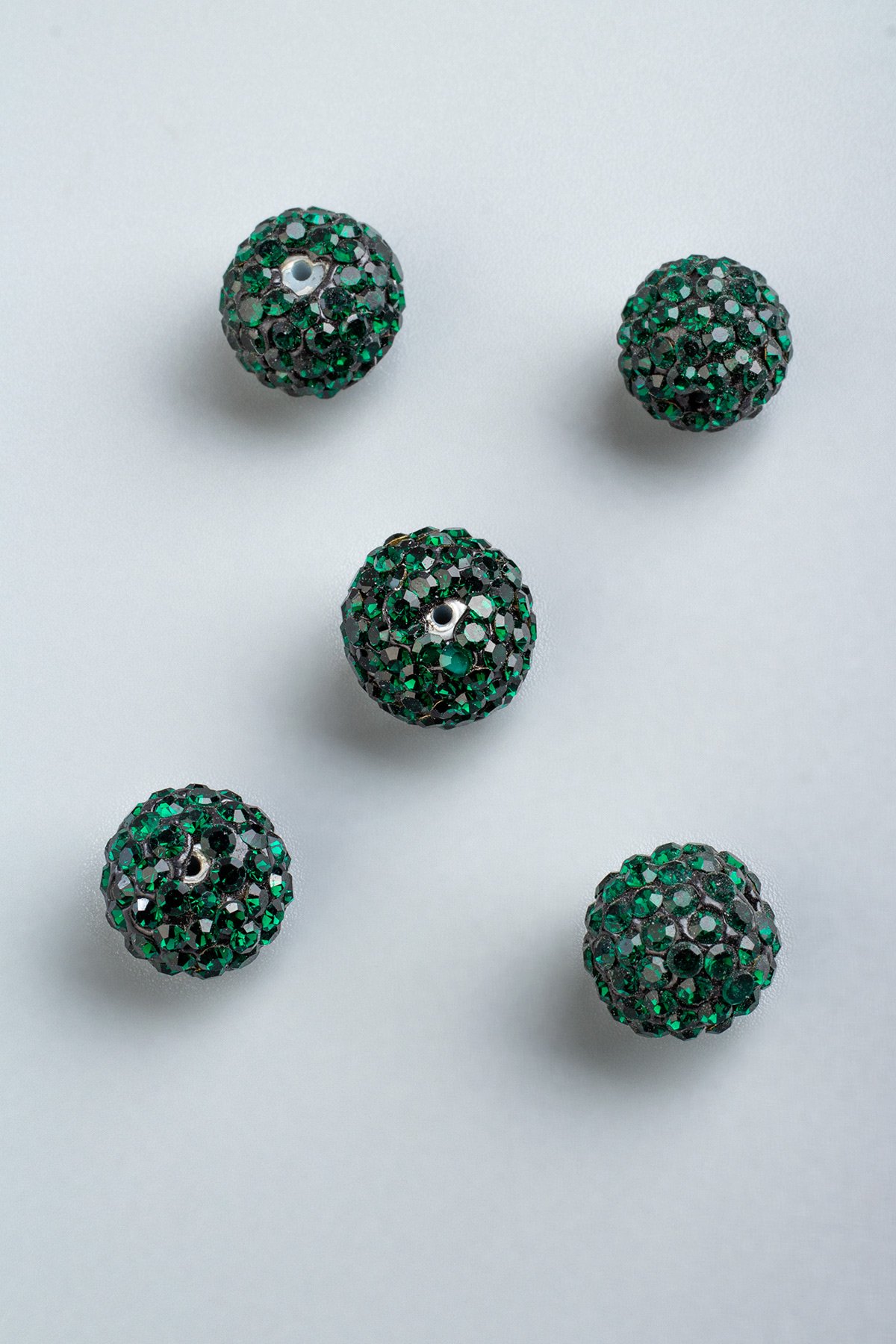 Markazit Yeşil Küre Kesim 10mm Takı Aparatı