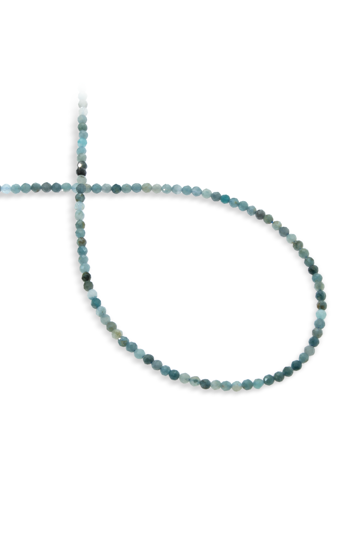 Mavi Turmalin Doğal Taş Faset Küre Kesim 2mm Dizi