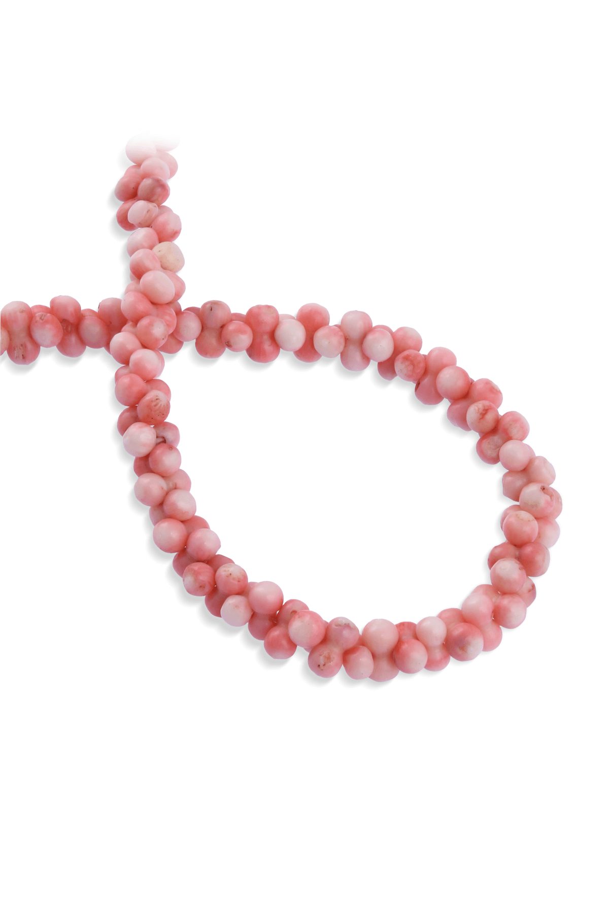 Mercan Doğal Taş Açık Pembe Kemik Kesim Dizi