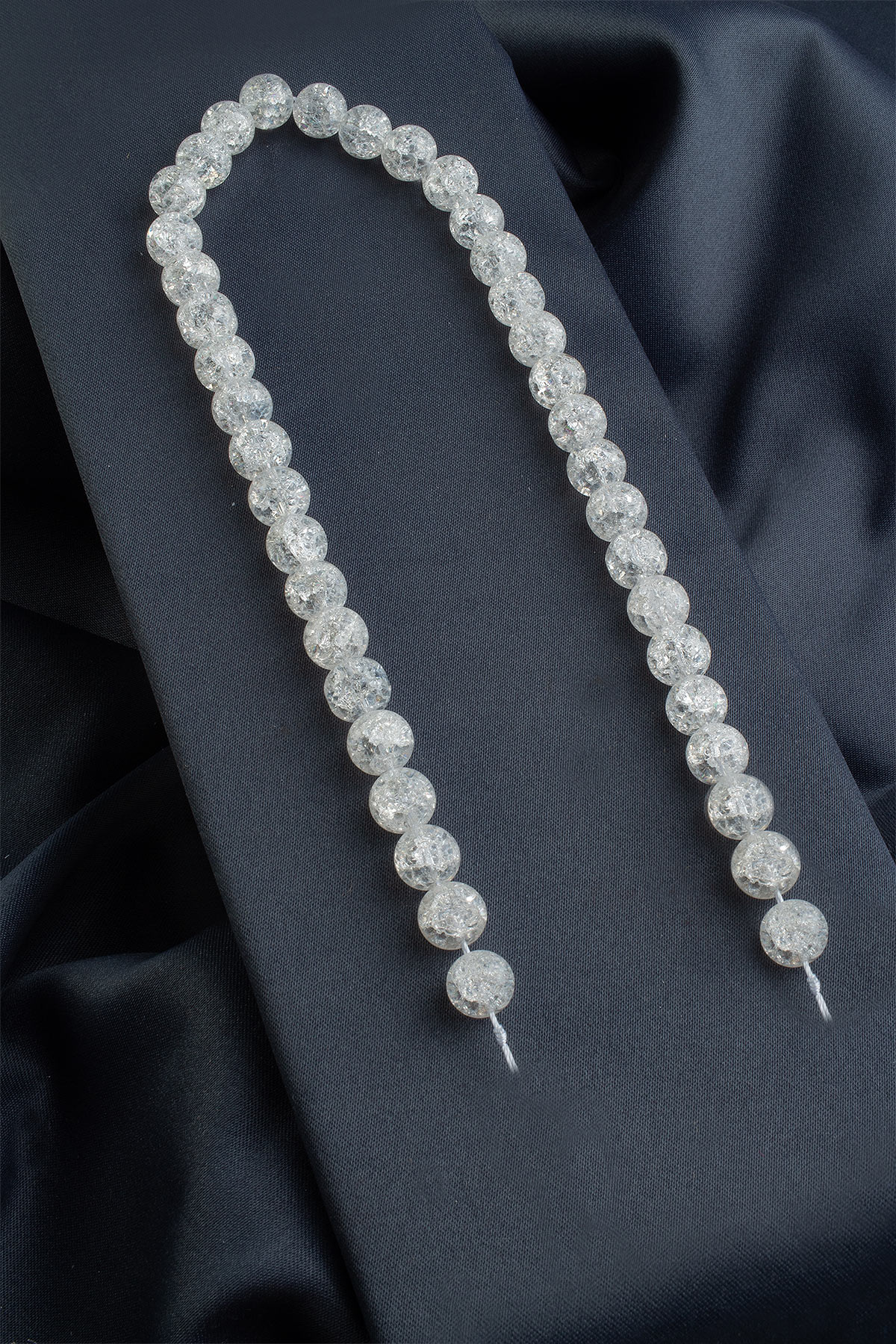 Necef Doğal Taş Parlak Beyaz Küre Kesim 10mm Dizi (AA)