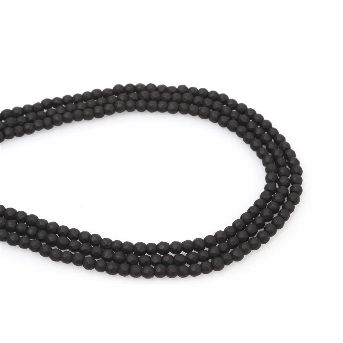 Oniks Doğal Taş Mat Küre Faset Kesim 4mm Dizi