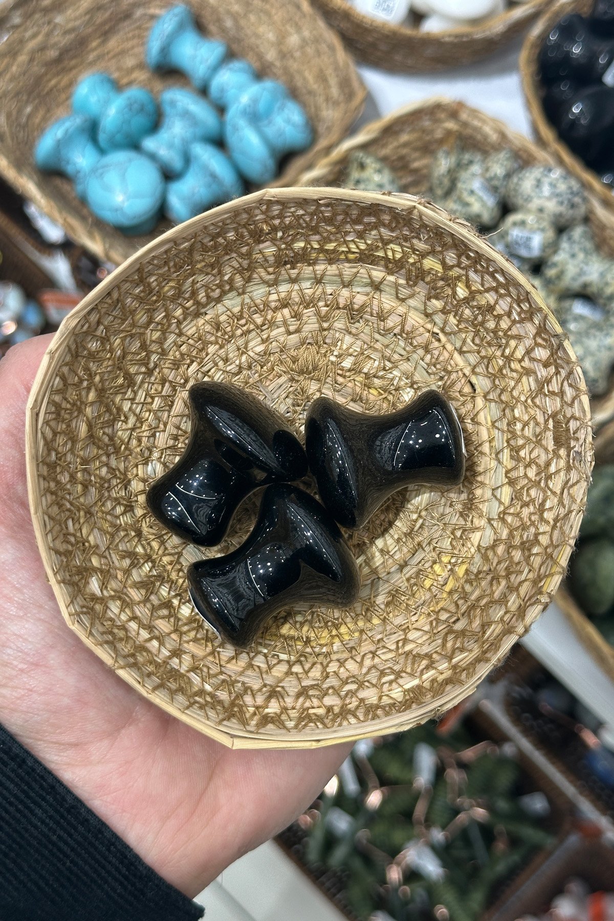 Oniks Taşı Mantar Masaj Aleti