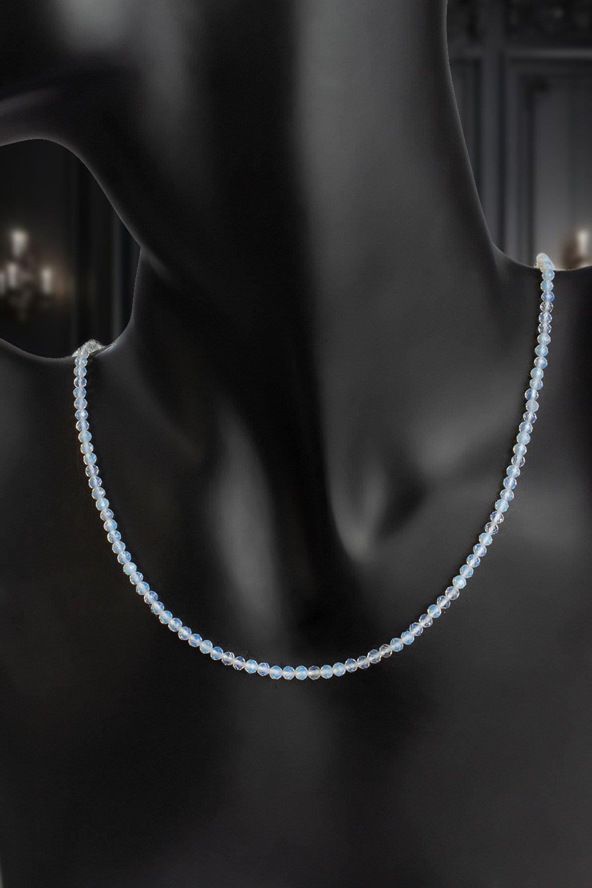 Opal Doğal Taş Faset Küre Kesim 3mm Kolye