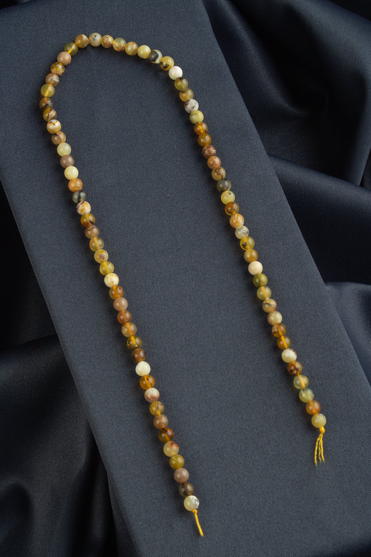 Opal Doğal Taş Parlak Sarı Küre Kesim 6mm Dizi [AA]