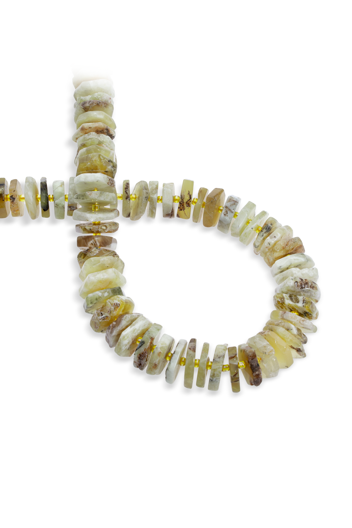 Opal Doğal Taş Rondela Kesim 14x4mm Dizi