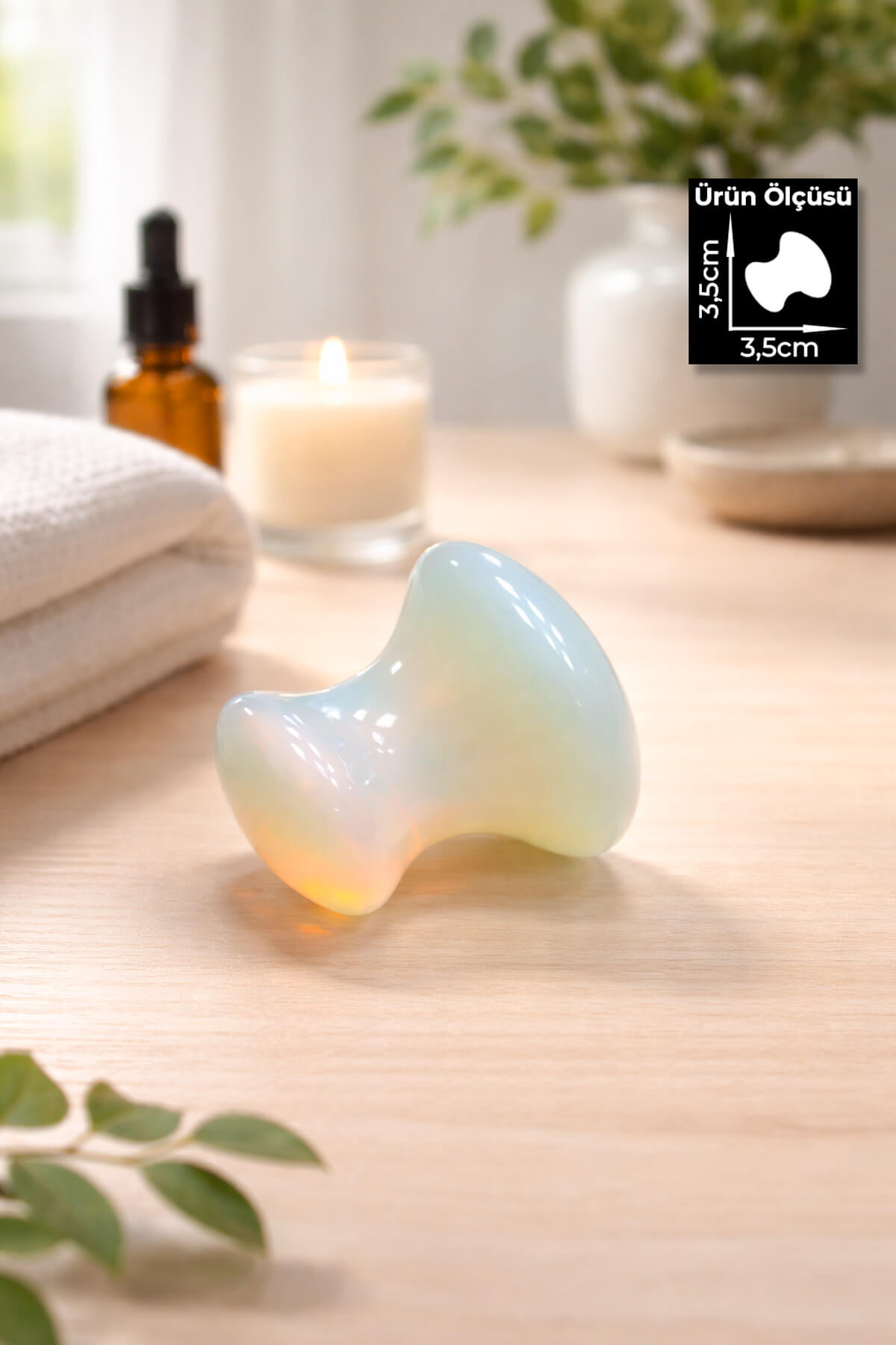 Opal Taşı Mantar Masaj Aleti