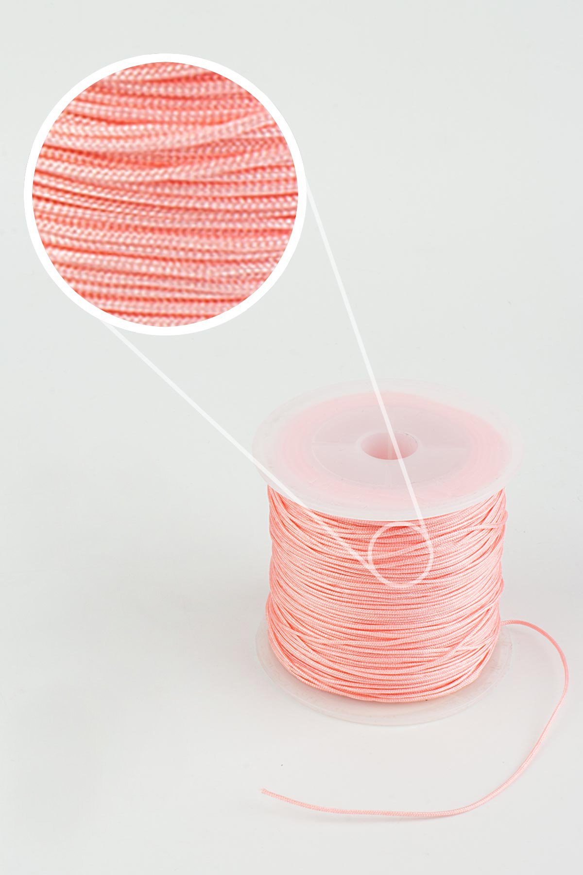 Paraşüt İp Açık Pembe 0.8mm AA [90 Metre]