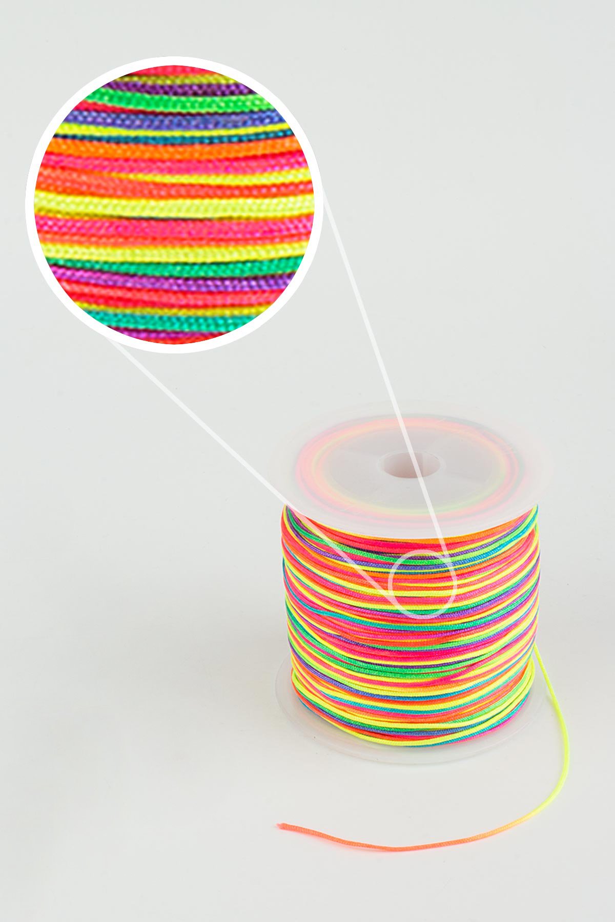 Paraşüt İp Gökkuşağı 0.8mm AA [90 Metre]