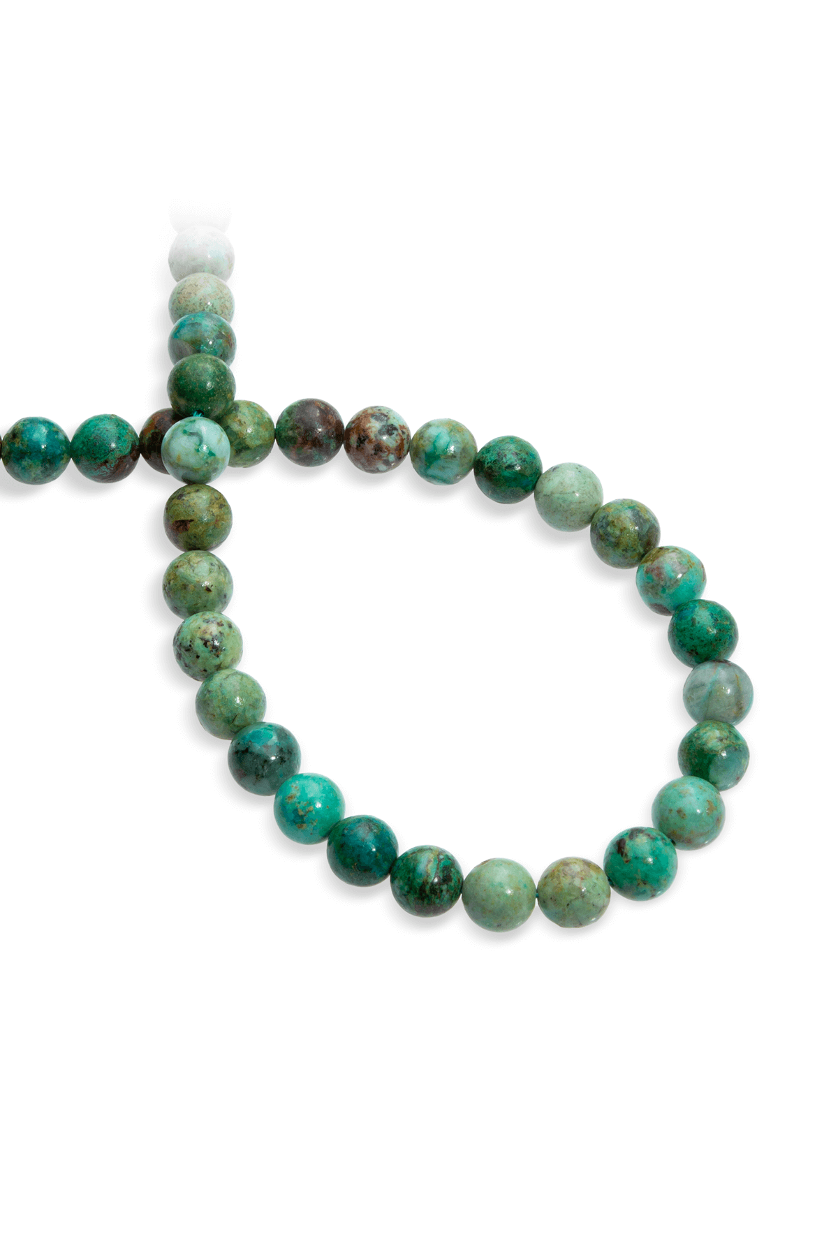 Peru Turkuaz Taşı Küre Kesim 8mm Dizi